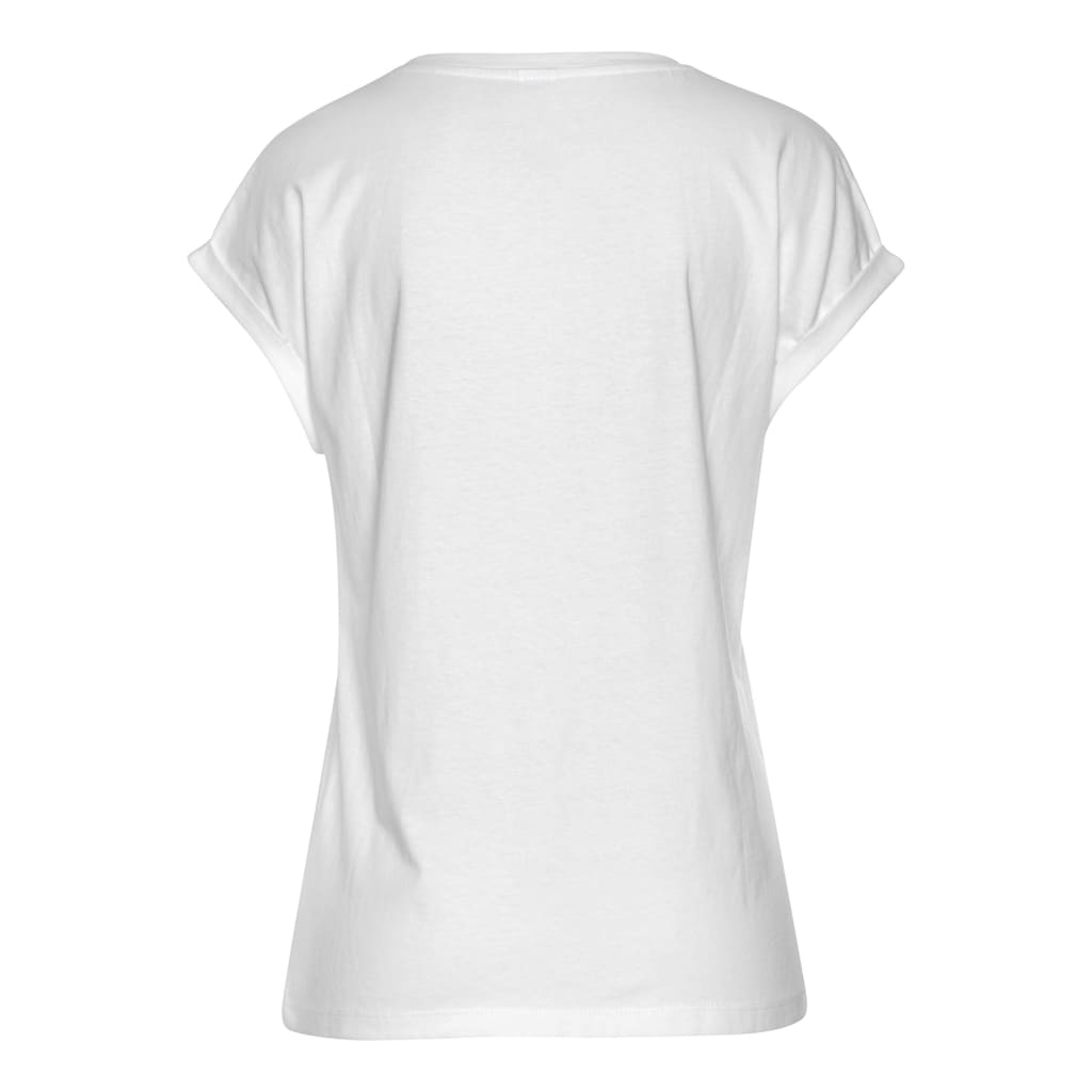 Buffalo T-Shirt, mit Print, Kurzarmshirt aus Baumwolle, lockere Passform
