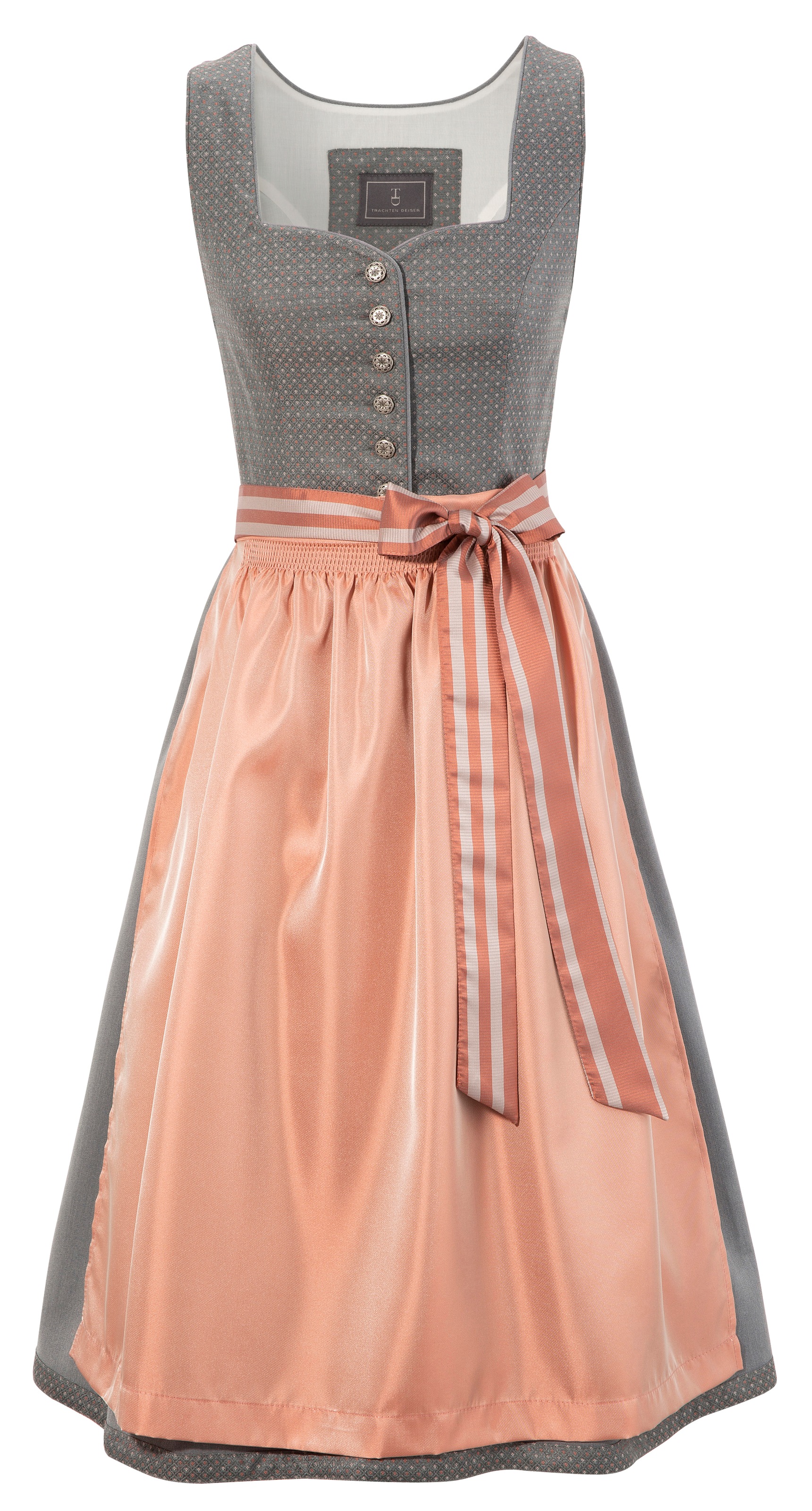 Turi Landhaus Dirndl, Damen, midi mit leicht schimmernder Schürze kaufen