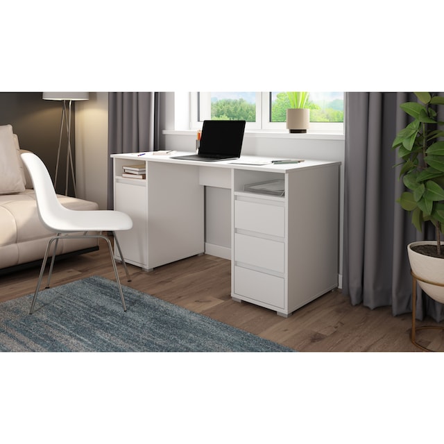 ✵ Homexperts Schreibtisch »Loop«, mit 3 Schubkästen und 1 Tür online ordern  | Jelmoli-Versand