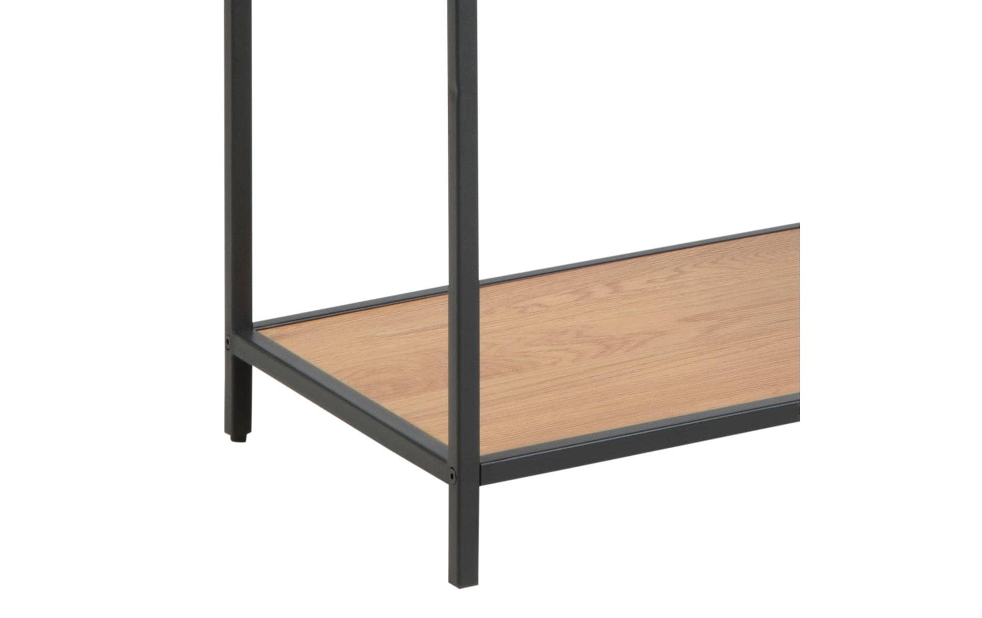 AC Design Regal »Seaford 77 x 35 x 185 cm, Eiche/Schwarz matt«