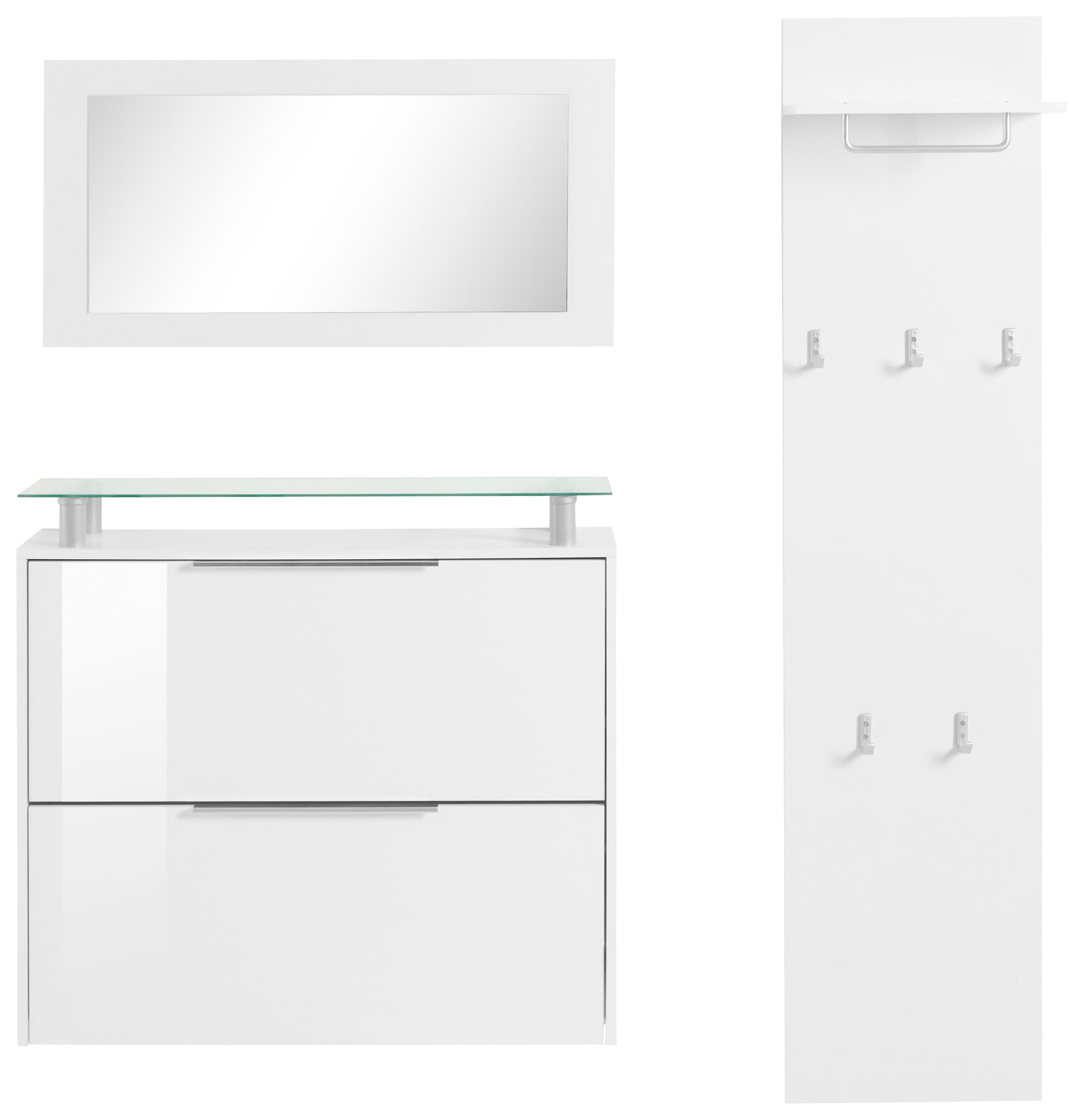 ❤ borchardt Möbel Garderoben-Set »Rena 2, (3-tlg.)«, mit Glasablage kaufen  im Jelmoli-Online Shop