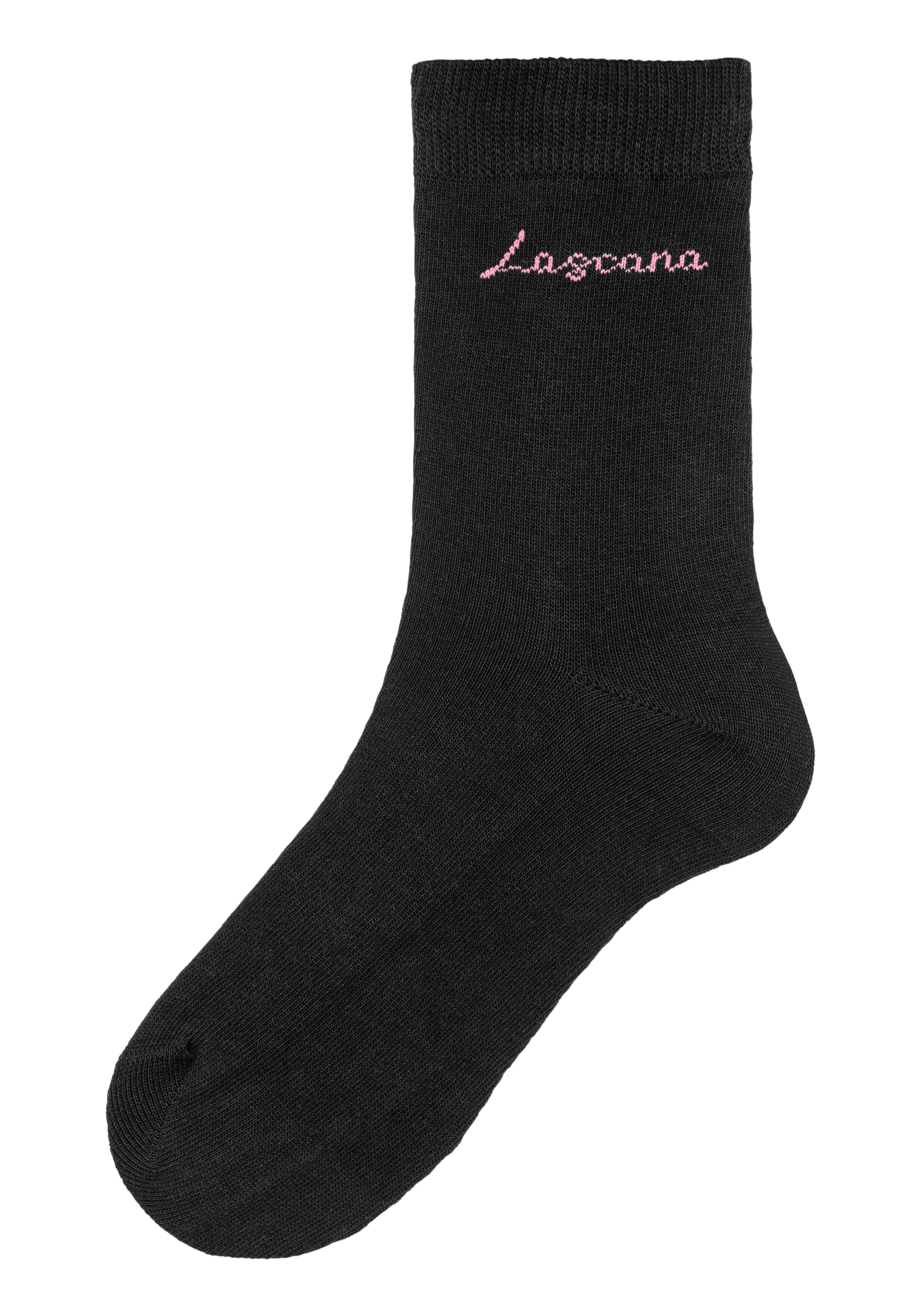 LASCANA Basicsocken, (Box, 4 Paar), in ansprechender Geschenkbox