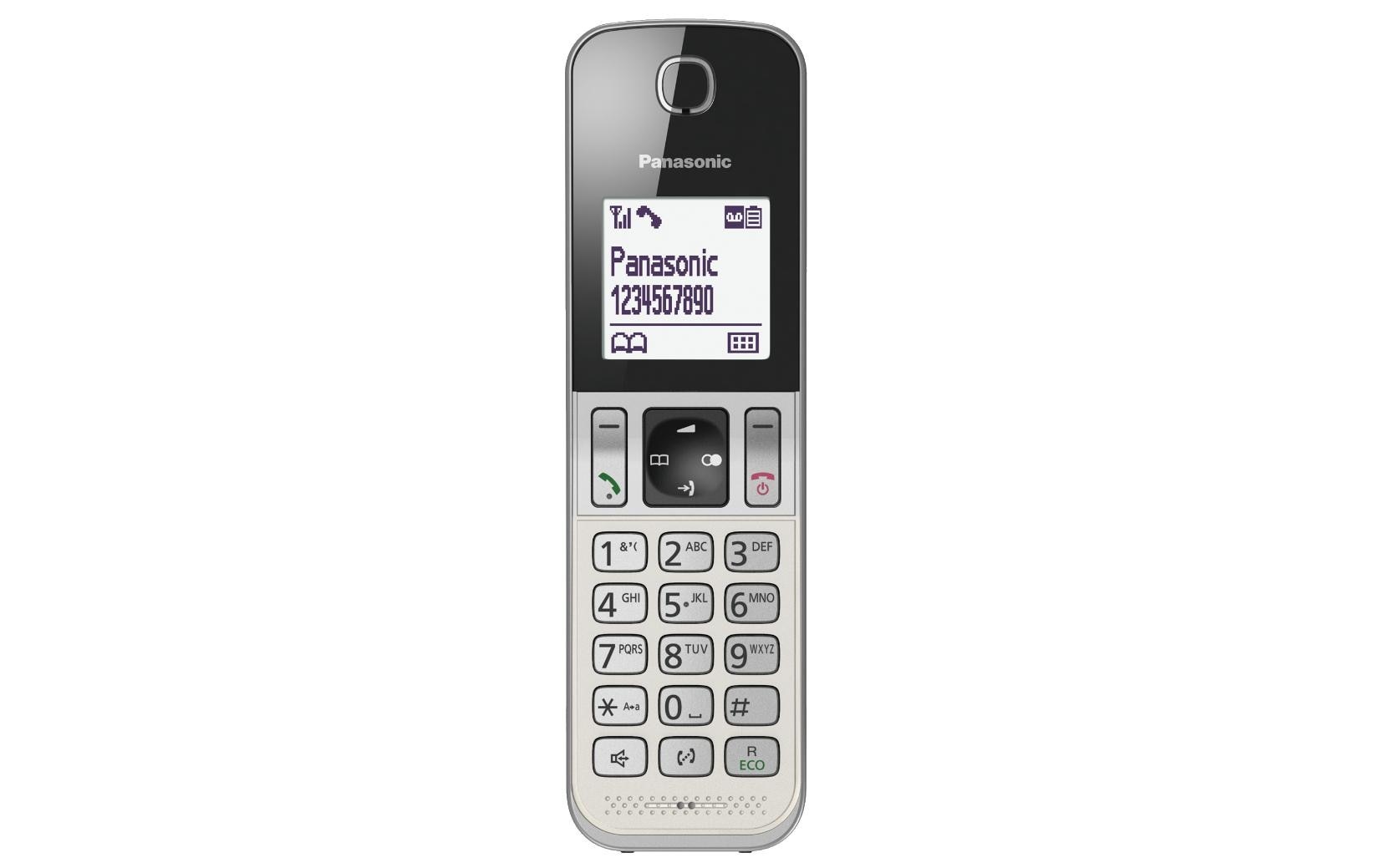 Panasonic Schnurloses DECT-Telefon »KX-TGD320SLW Schwarz/Silberfarben«