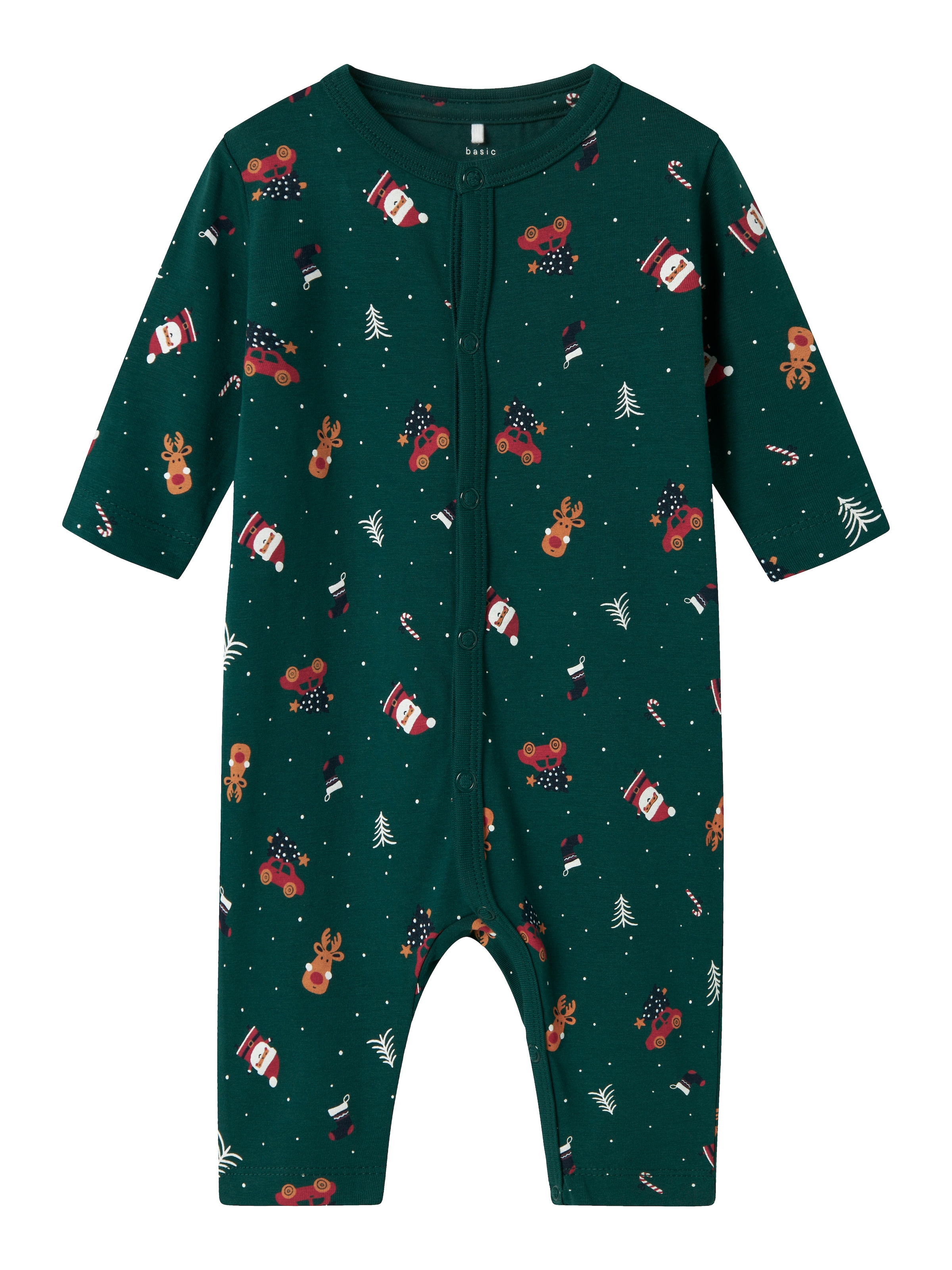 Name It Strampler »NBNVISMAS LS NIGHTSUIT«, mit Weihnachtsmotiv