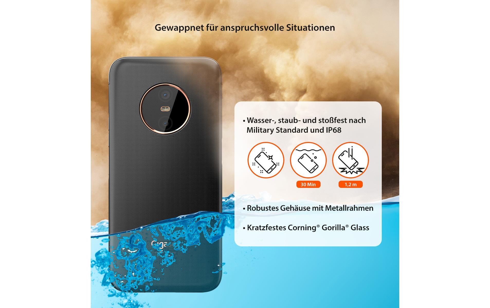 Gigaset Smartphone »128 GB Titanium«, Schwarz