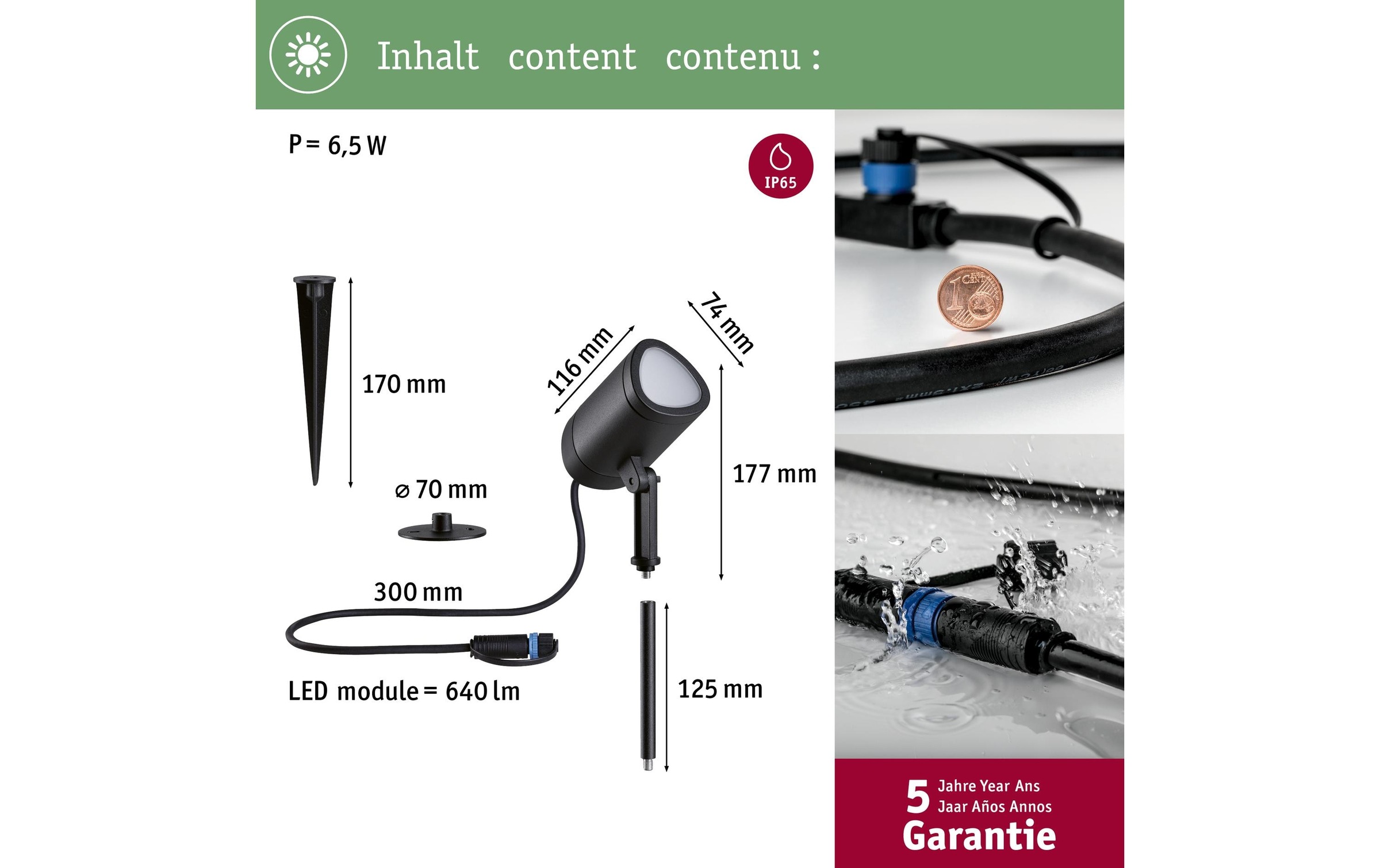 Paulmann LED Gartenleuchte