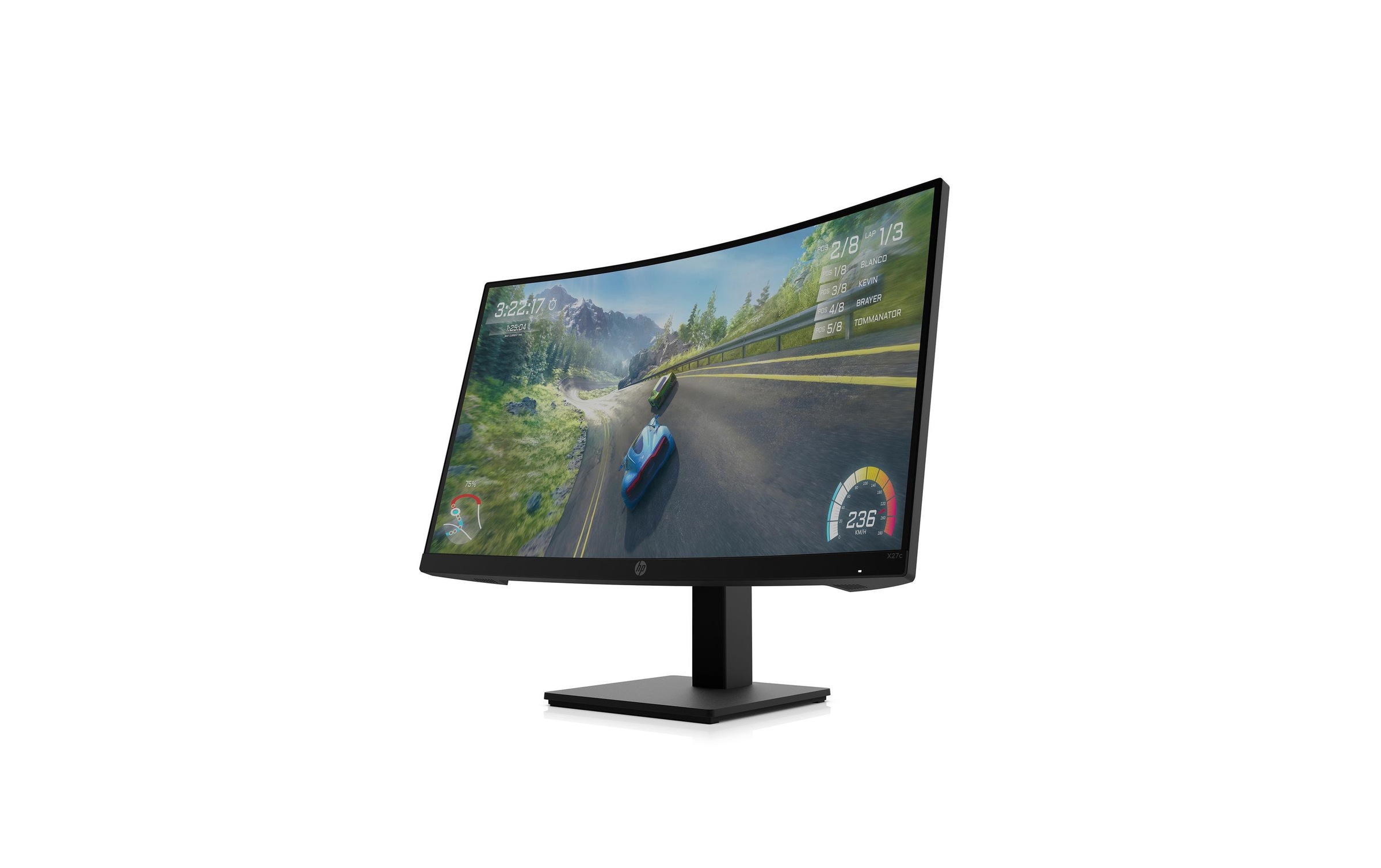 HP Curved-LED-Monitor »X27c«, 68,31 cm/27 Zoll, 1920 x 1080 px, Full HD, 1 ms Reaktionszeit, 165 Hz