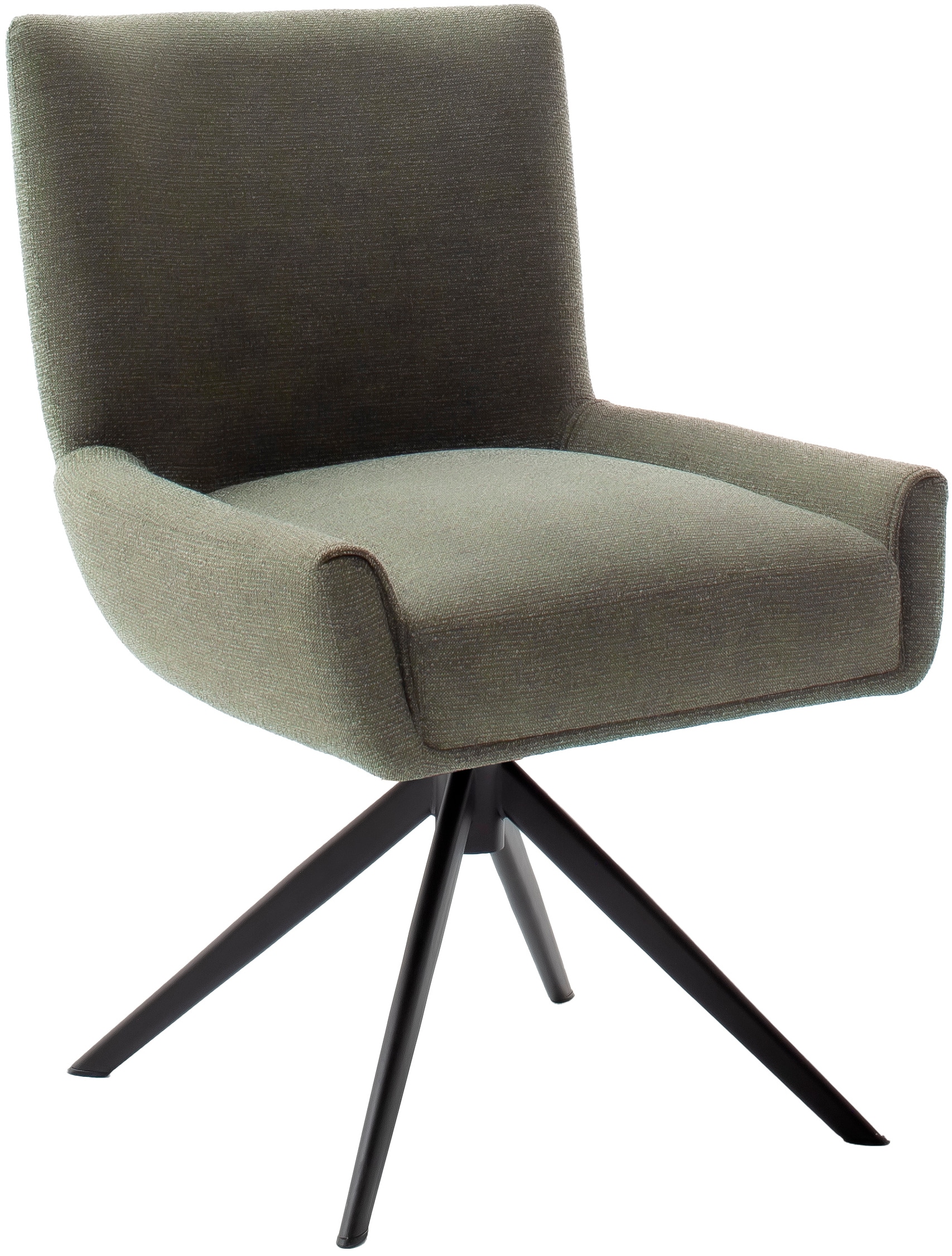 MCA furniture 4-Fussstuhl »WILSON Esszimmerstuhl, Armlehnstuhl, Polsterstuhl, modern«, (Set), 2 St., Flachgewebe, Stuhl, Armlehnenstuhl, drehbar, Taschenfederkern, belastbar 160 kg,XXL