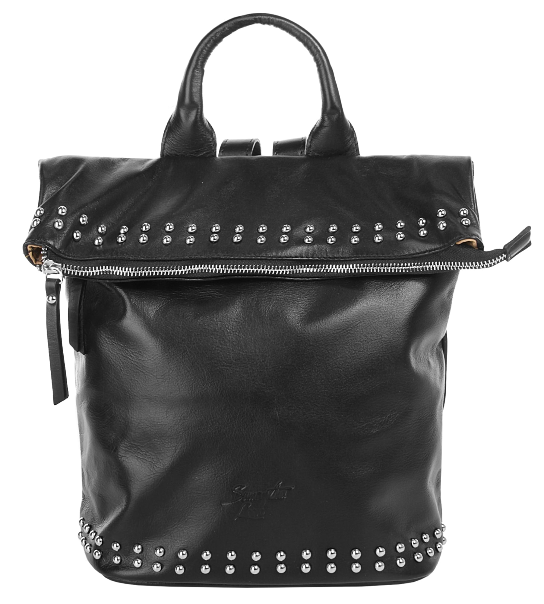 Samantha Look Cityrucksack, echt Leder, Made in Italy