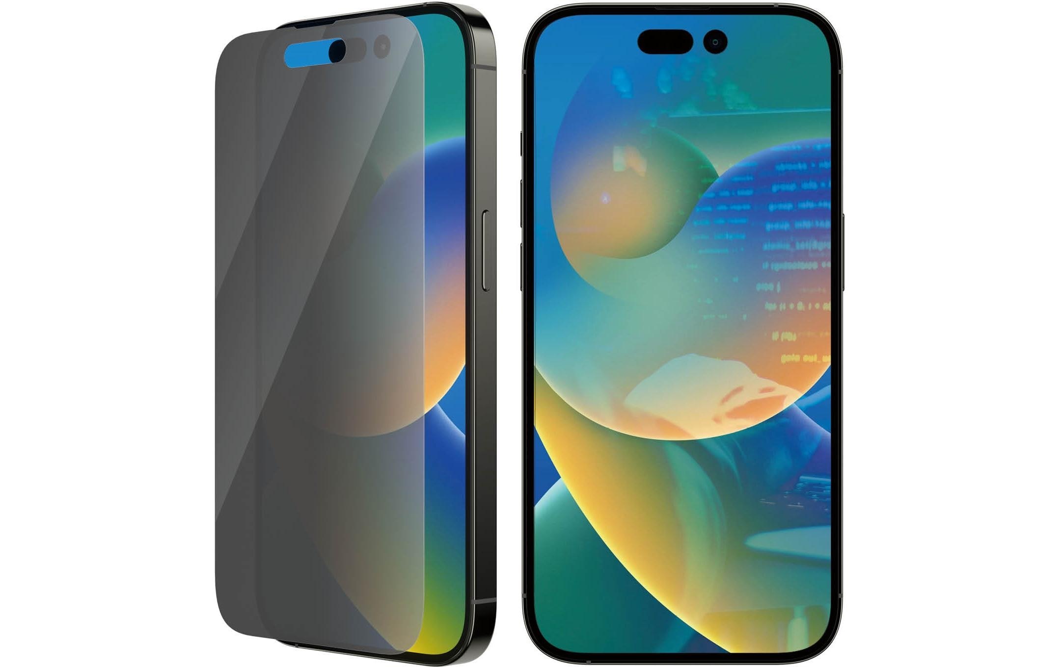 PanzerGlass Displayschutzglas »Classic Fit Privacy iPhone 14 Pro«, für iPhone 14 Pro, (1 St.)