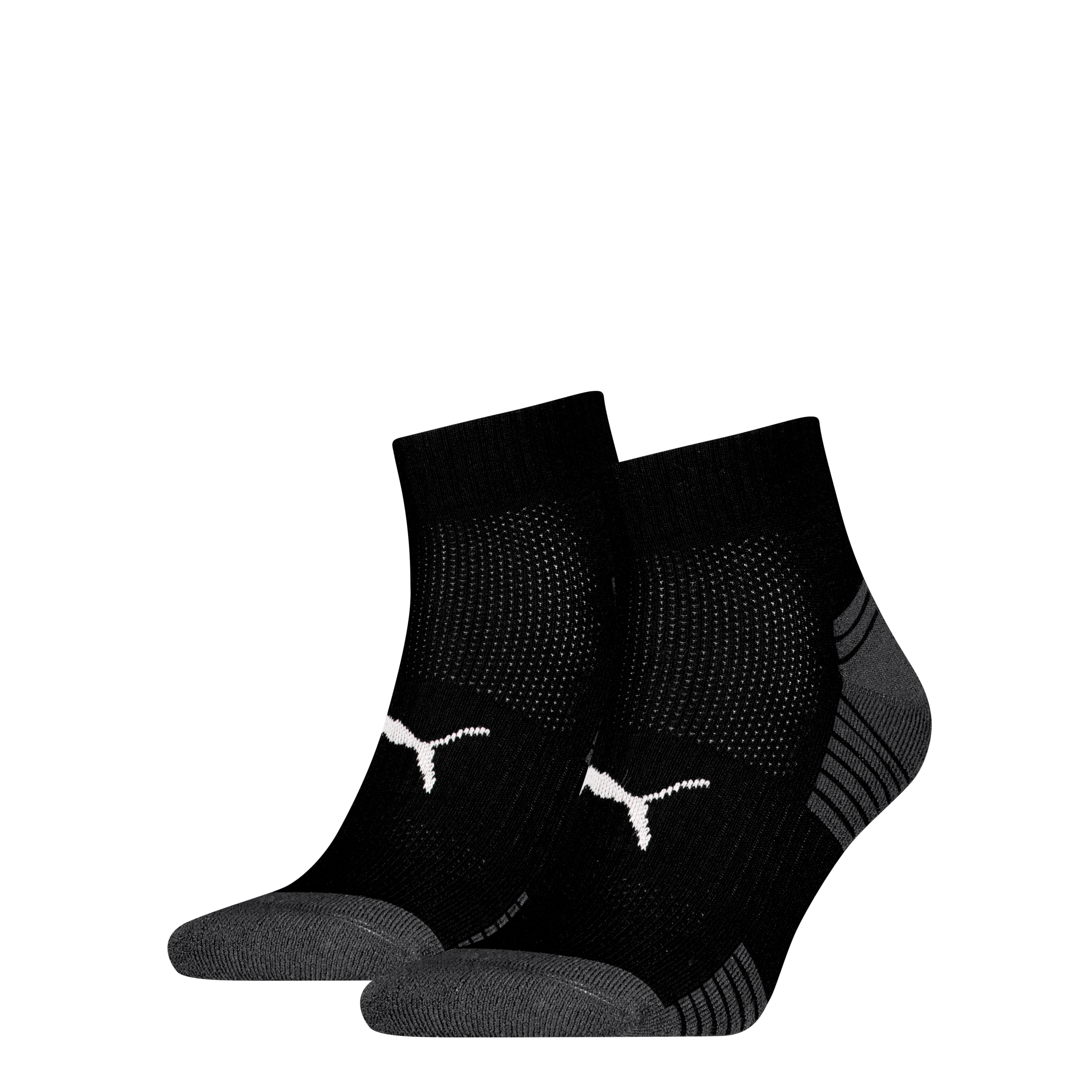 PUMA Kurzsocken »PUMA UNISEX SPORT CUSHIONED QUARTER 2P« 2 Paar, Rippenbündchen, optimierte Dämpfung für zusätzlichen Komfort