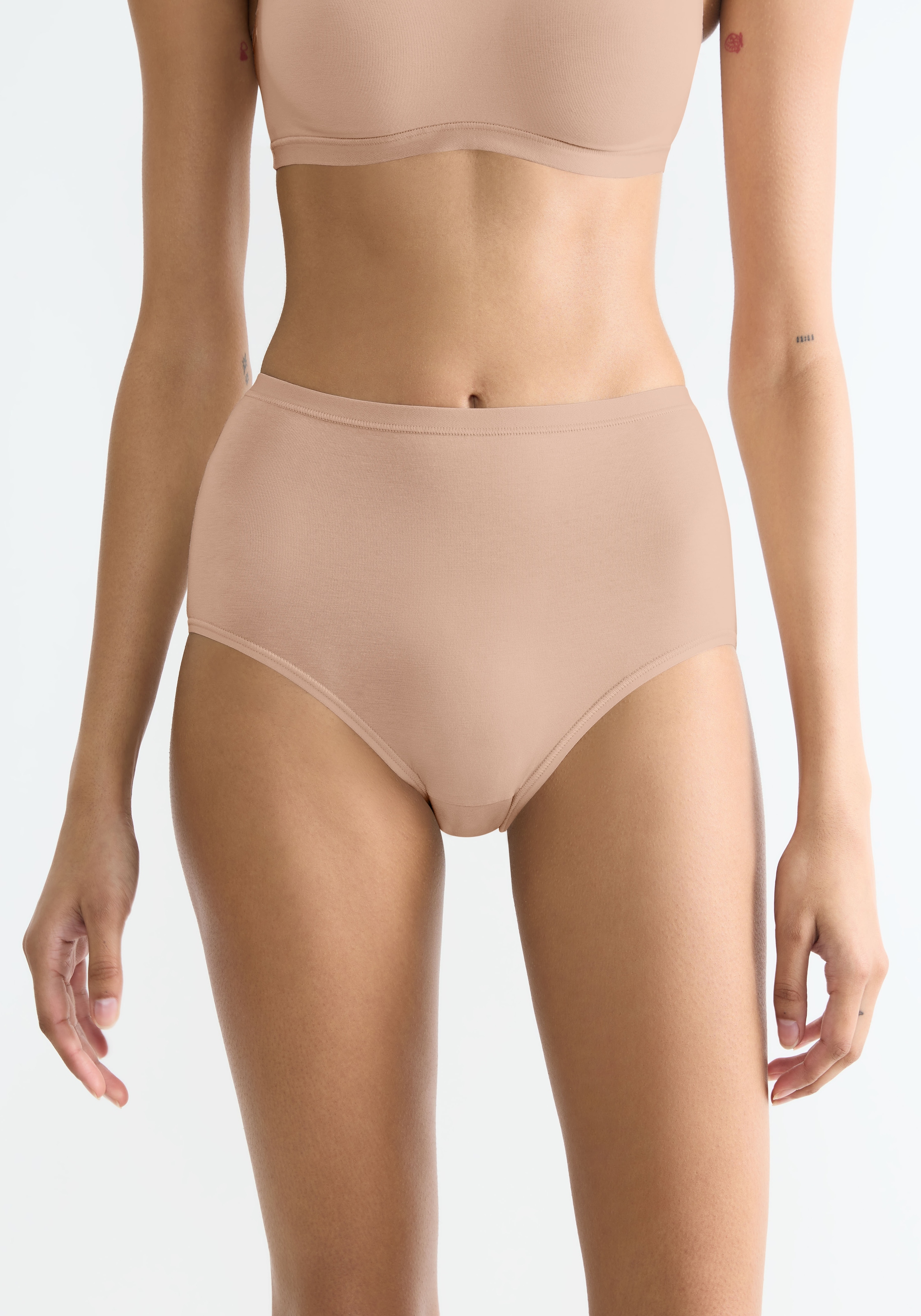 sloggi High-Waist-Slip »GO Daily Cotton«, (3er Pack), Glanz-Effekt Details, hochgeschnittene Taille