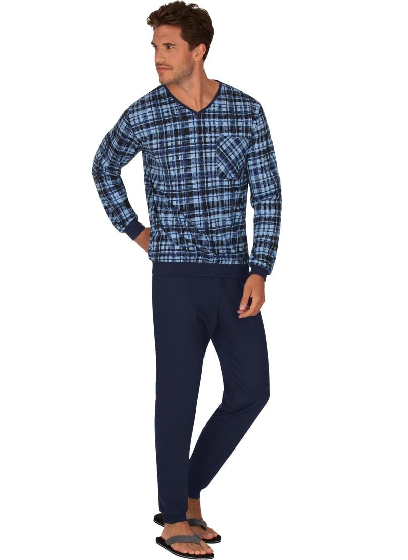 Schlafanzug ❤ im Jelmoli-Online Trigema mit kaufen Karo-Muster« Shop »TRIGEMA Schlafanzug Langer
