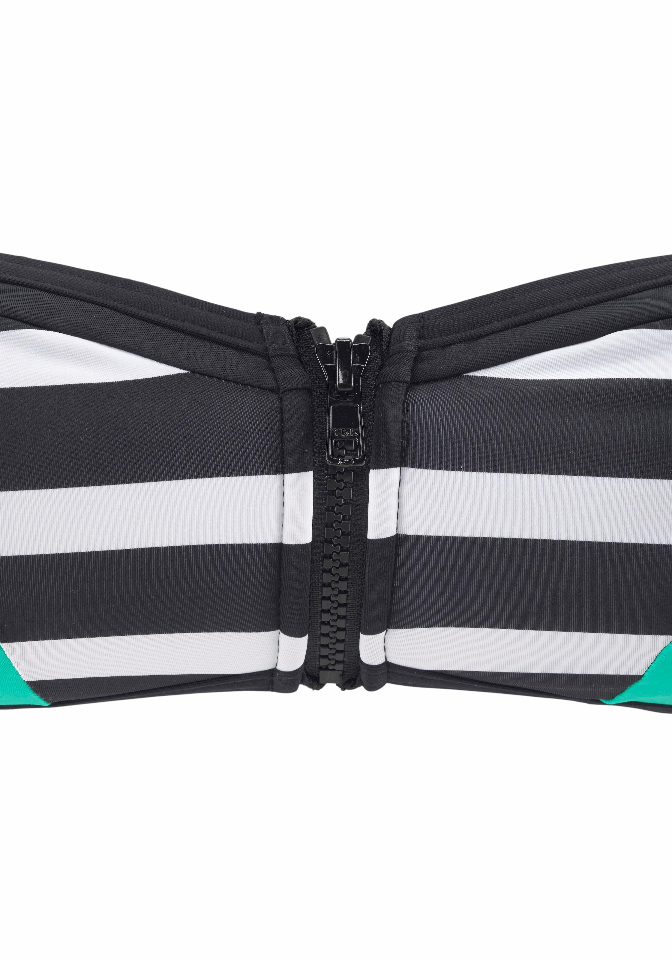 KangaROOS Bandeau-Bikini-Top »Anita«, mit Reissverschluss zwischen den Cups