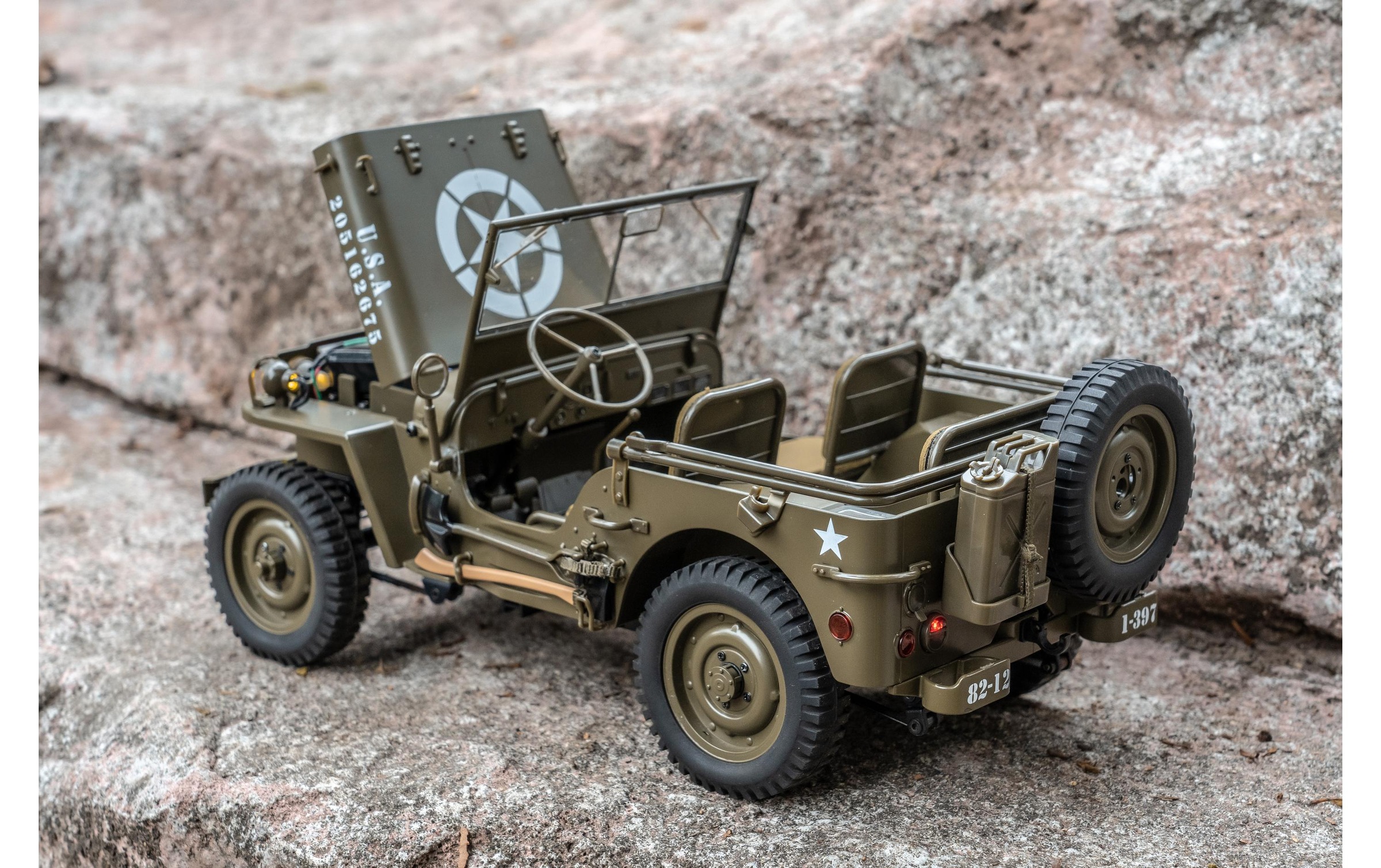 RC-Auto »RocHobby 1941 MB Willys Jeep, 1:12«