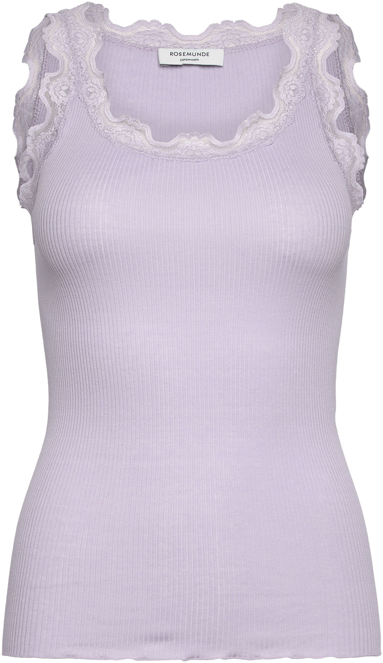 rosemunde Tanktop »Babette Silk Top« Vintage-Spitzenbesatz, breite Träger, feminin, bequem, Seidenmix