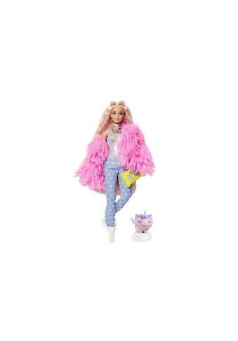 Barbie Spielfigur »Extra mit flauschiger rosa Jacke« kaufen