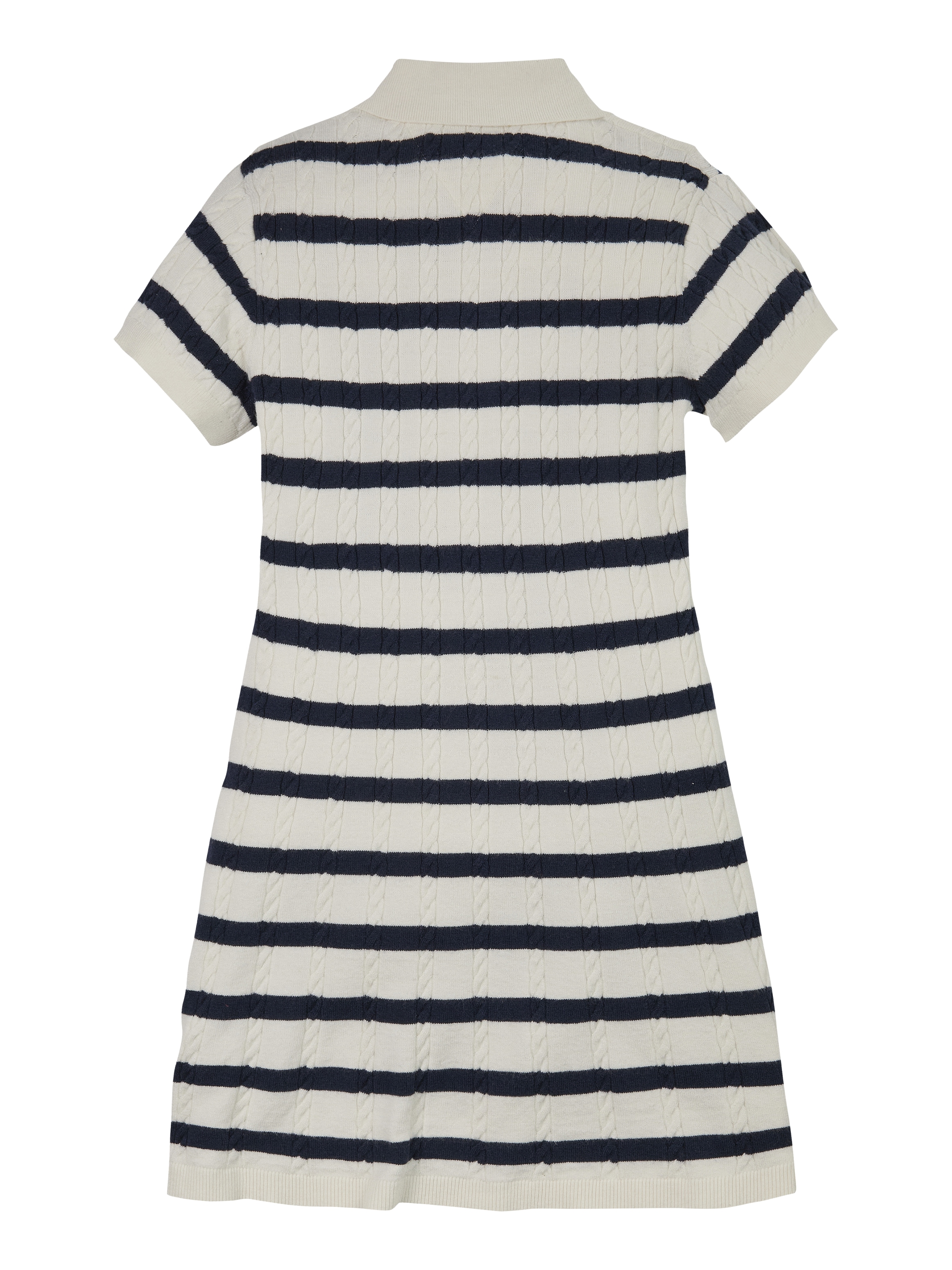 Tommy Hilfiger Strickkleid »SWEATER DRESS SS«, mit Streifenmuster, mit Zopfmuster