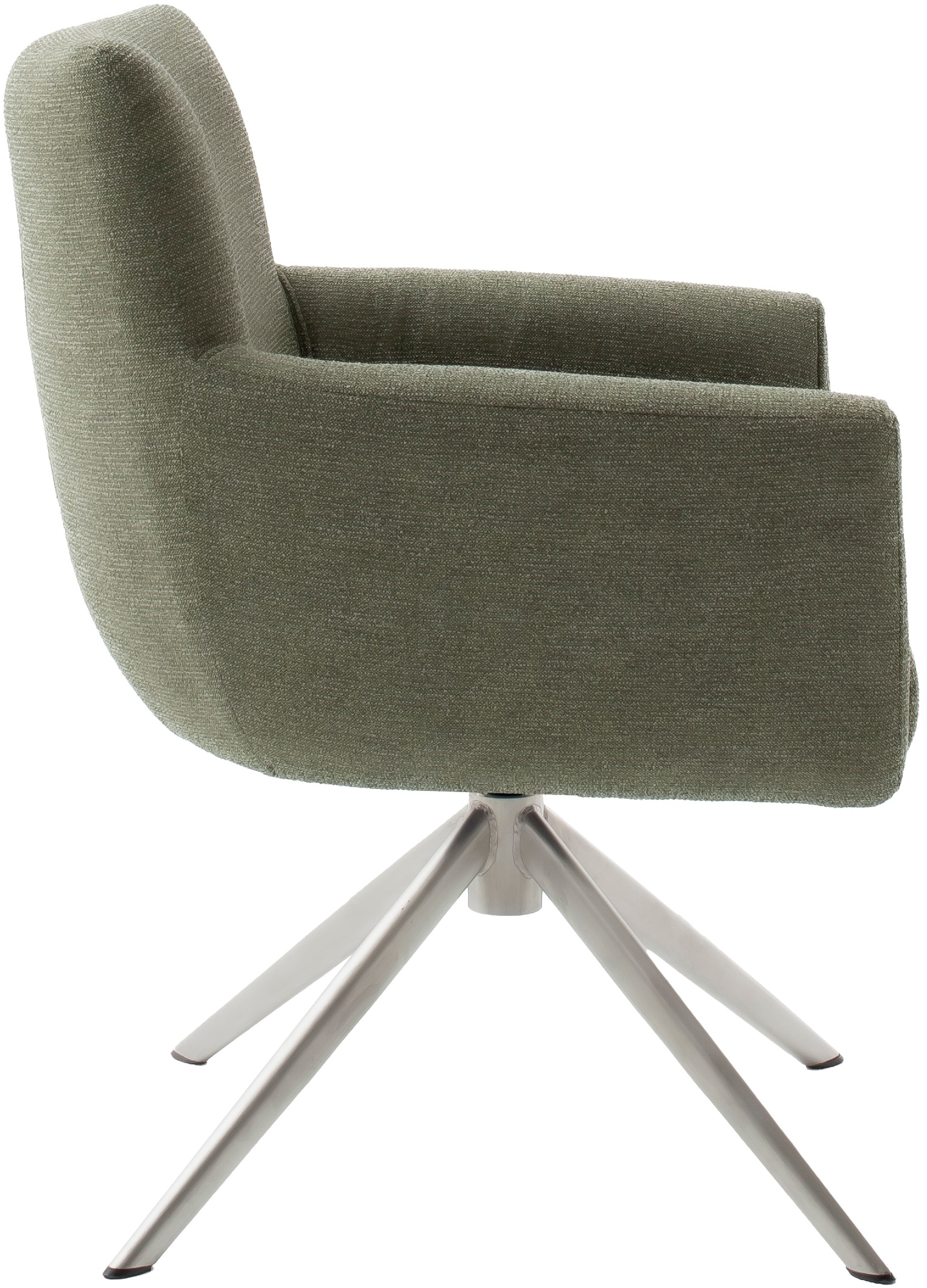 MCA furniture 4-Fussstuhl »WILSON Esszimmerstuhl, Armlehnstuhl, Polsterstuhl, modern«, (Set), 2 St., Flachgewebe, Stuhl, Armlehnenstuhl, drehbar, Taschenfederkern, belastbar 160 kg,XXL