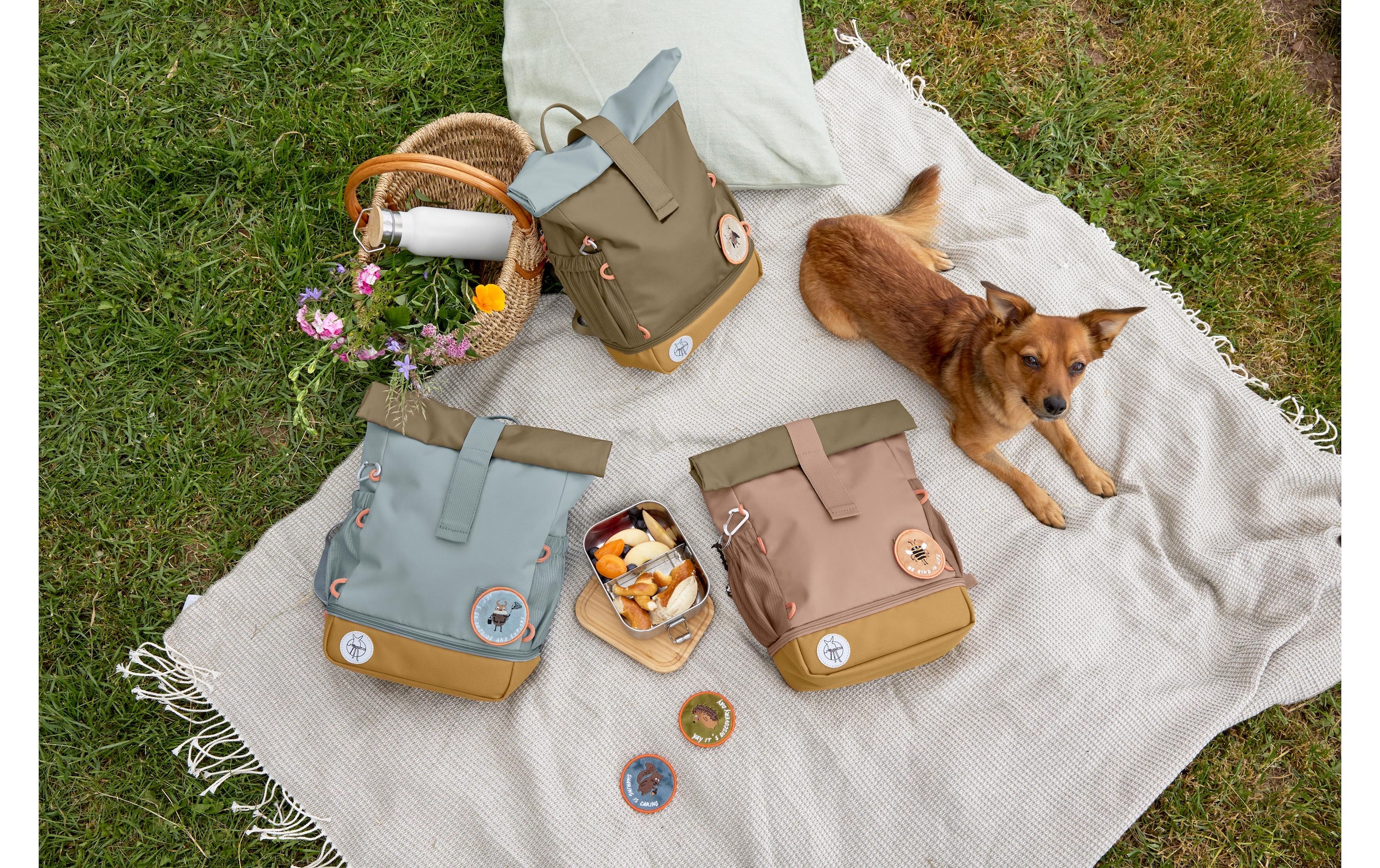 LÄSSIG Kinderrucksack »Mini Rolltop Nature Haselnuss«