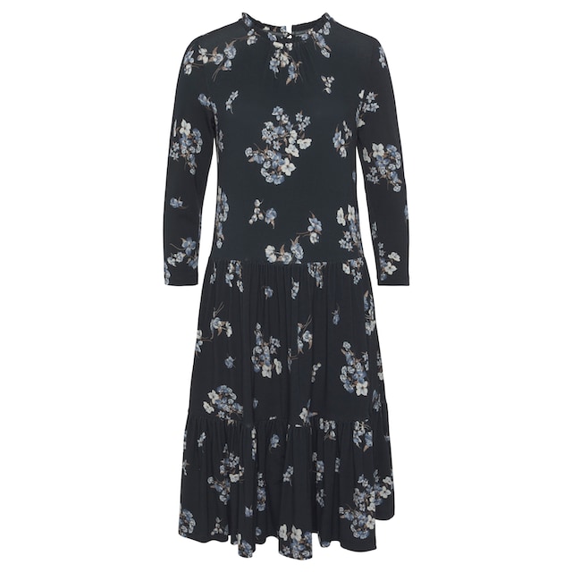 Laura Scott Jerseykleid, mit Rüschenkante und Blumenmuster online shoppen |  Jelmoli-Versand