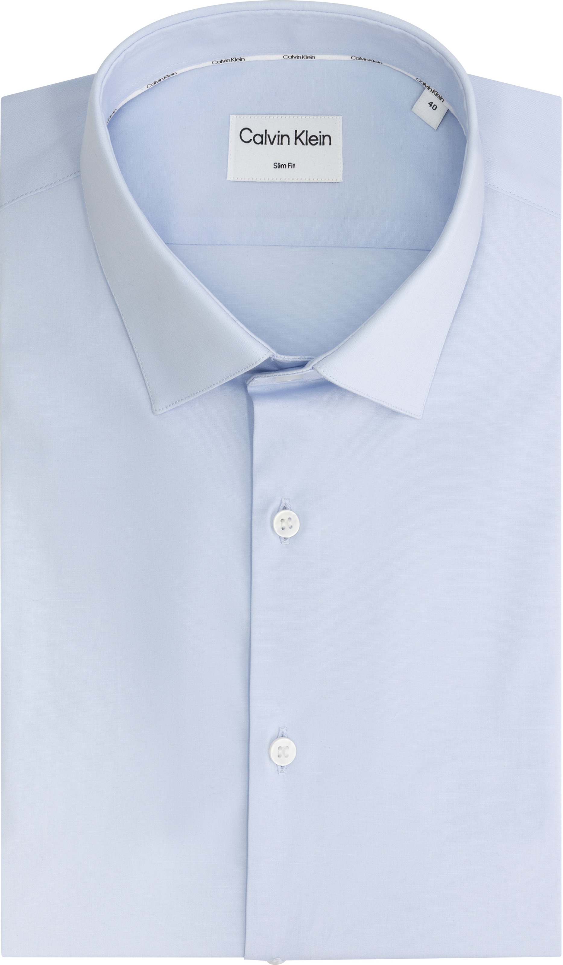 Calvin Klein Businesshemd »SLIM ESNTL POPLIN NOS STR SLD«, Mit Monogramm-Stickerei