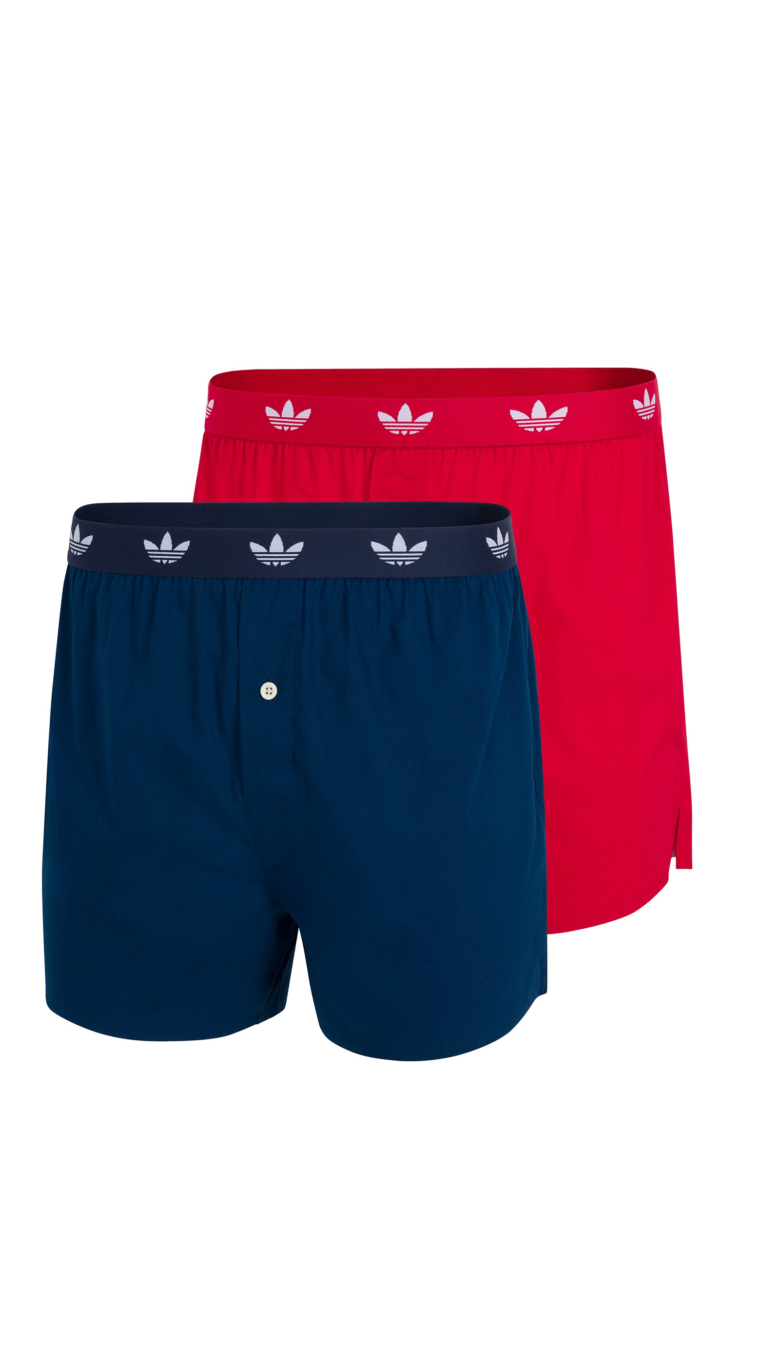 adidas Originals Webboxer »Comfort Cotton Woven« 2er Pack, Baumwolle, weit, elastischer Bund, Eingriff mit Knopf