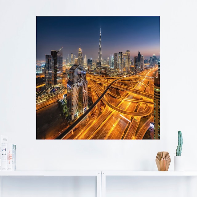 Artland Wandbild »Skyline Dubai«, Asien, (3 St.), gedruckt online bestellen  | Jelmoli-Versand