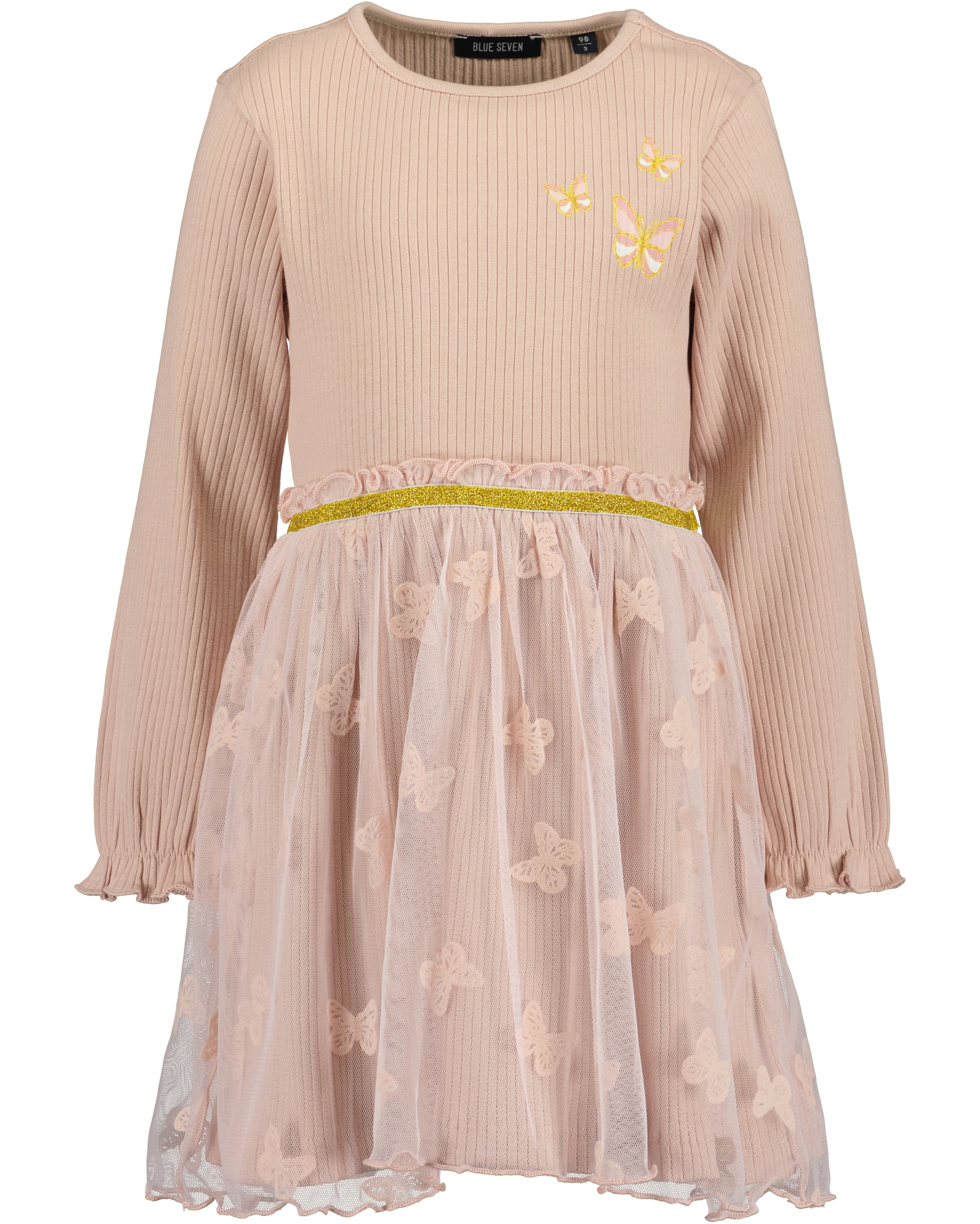 Blue Seven Jerseykleid mit toll gemustertem Tüll-Überrock