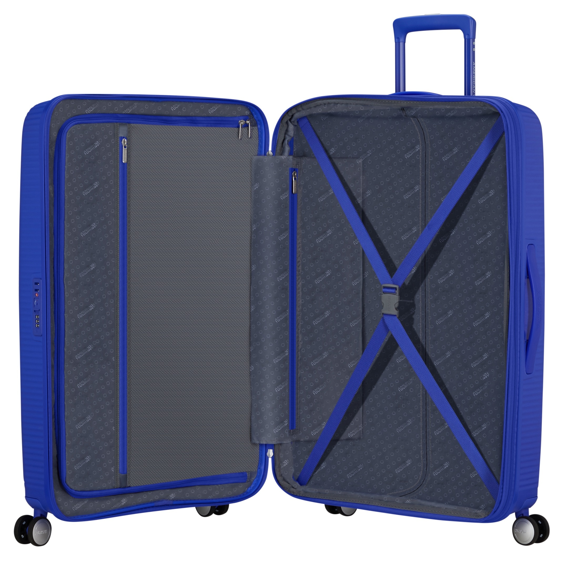 American Tourister® Hartschalen-Trolley »SOUNDBOX, in verschiedenen Farben und Grössen«, 4 Rollen, Reisekoffer Trolley Aufgabegepäck TSA-Zahlenschloss Volumenerweiterung