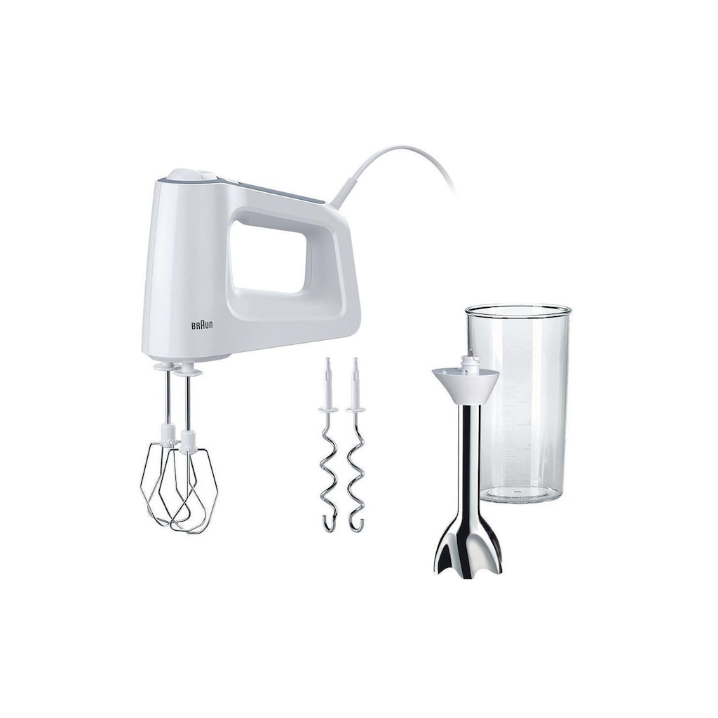 Braun Handmixer »MultiMix 3 HM3107WH Weiss«, 500 W