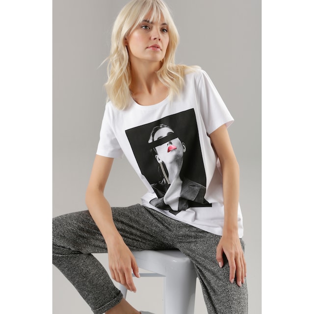 Aniston SELECTED T-Shirt, mit Strasssteinen verziert online kaufen |  Jelmoli-Versand