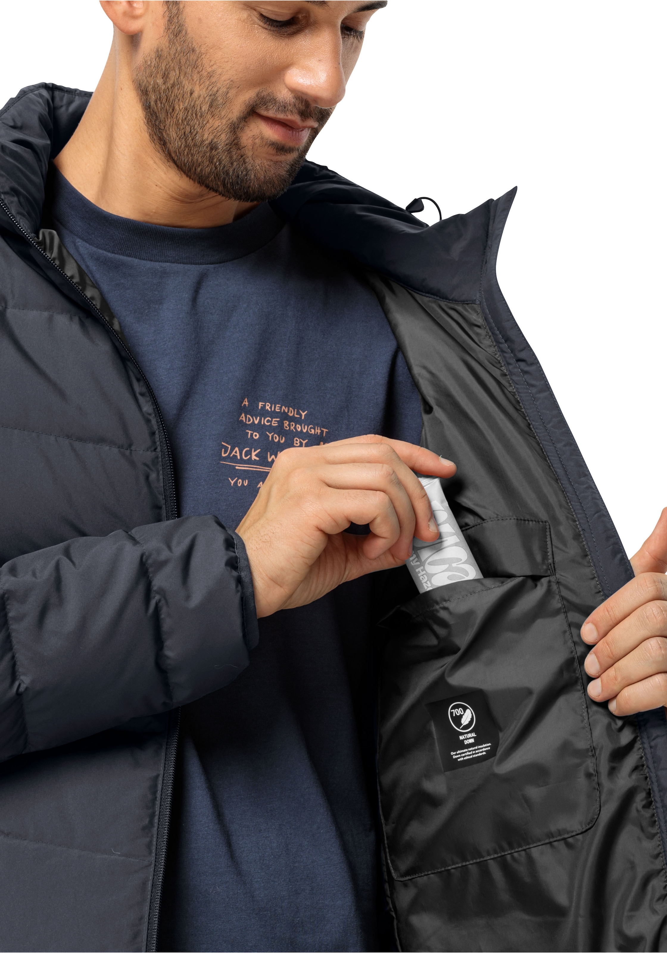 Jack Wolfskin Steppjacke »COLONIUS«, mit Kapuze