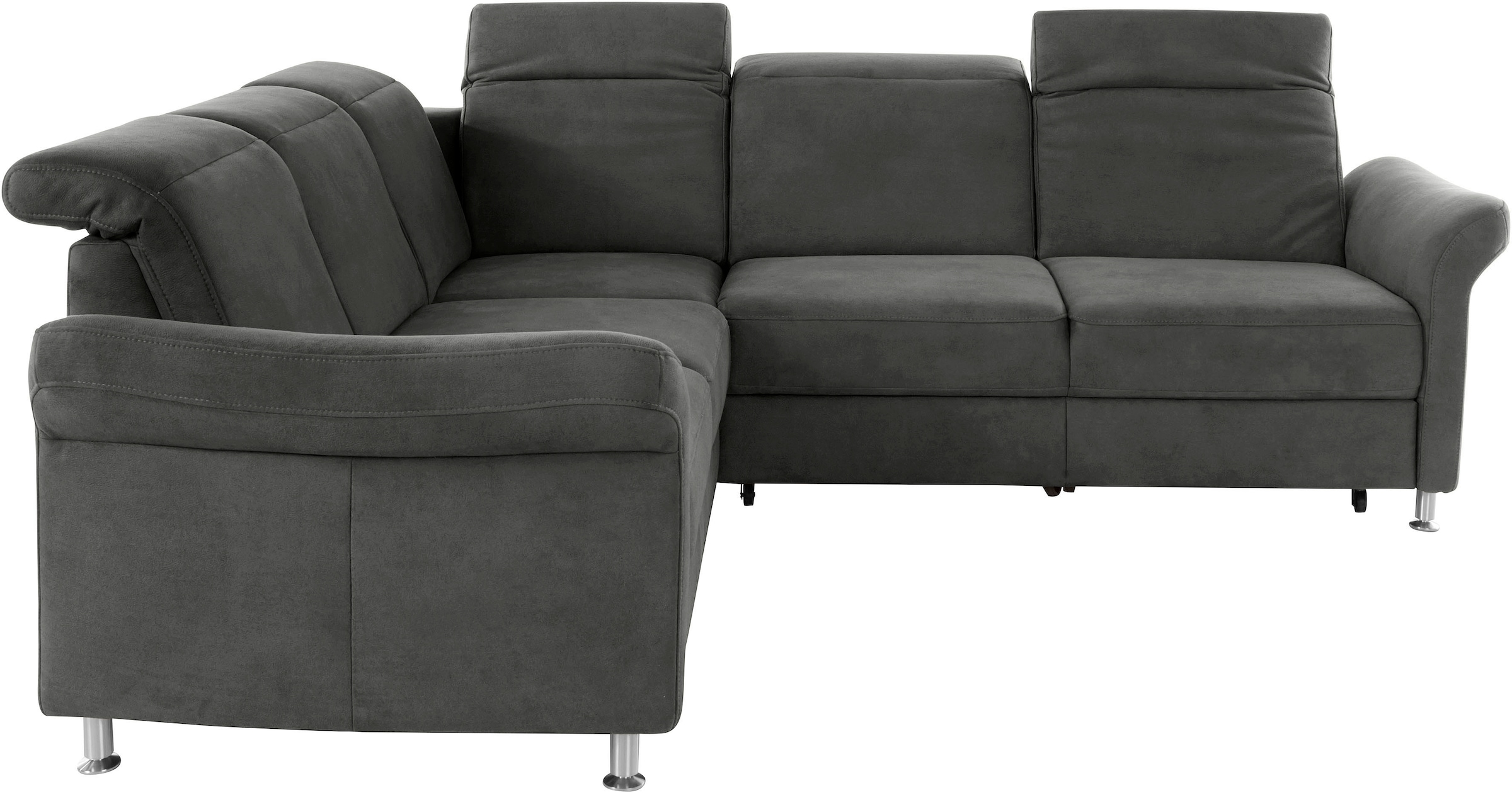 sit&more Ecksofa "Darwin L-Form" inklusive Federkern, wahlweise mit Kopfteilverstellung, Schlaffunktion