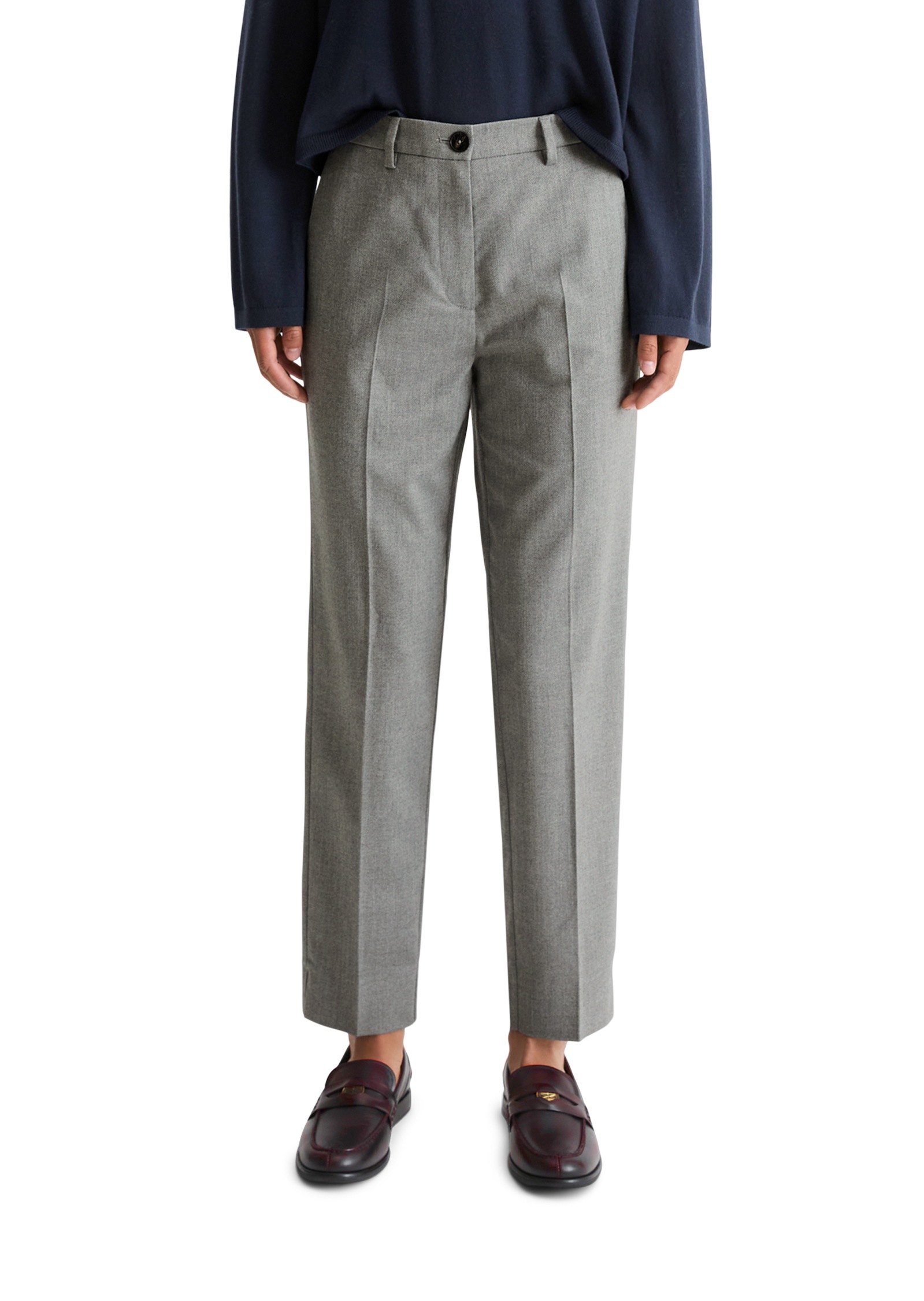 Marc OPolo 7/8-Hose "MALIN SLIM" mit Schlitz am Saum, Slim Fit