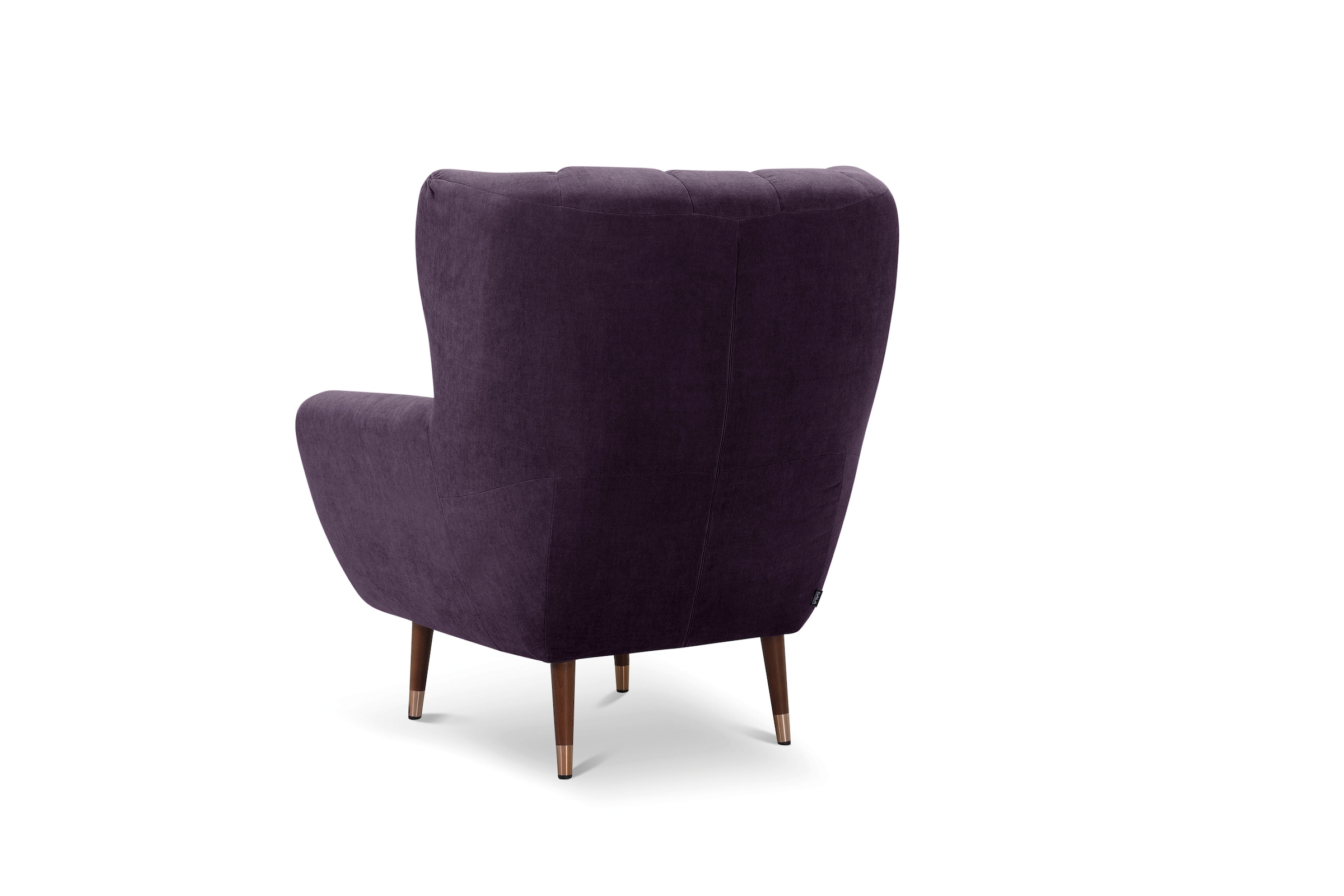 exxpo - sofa fashion Sessel »Polly, Ohrensessel, Loungesessel«, bequem mit hoher Rückenlehne, hohe Füsse, hochwertige Bezüge