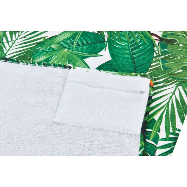 ❤ done.® Strandtuch »Tukan«, (1 St.), mit Motiv mit Reisverschluss-Tasche  für Wertgegenstände entdecken im Jelmoli-Online Shop