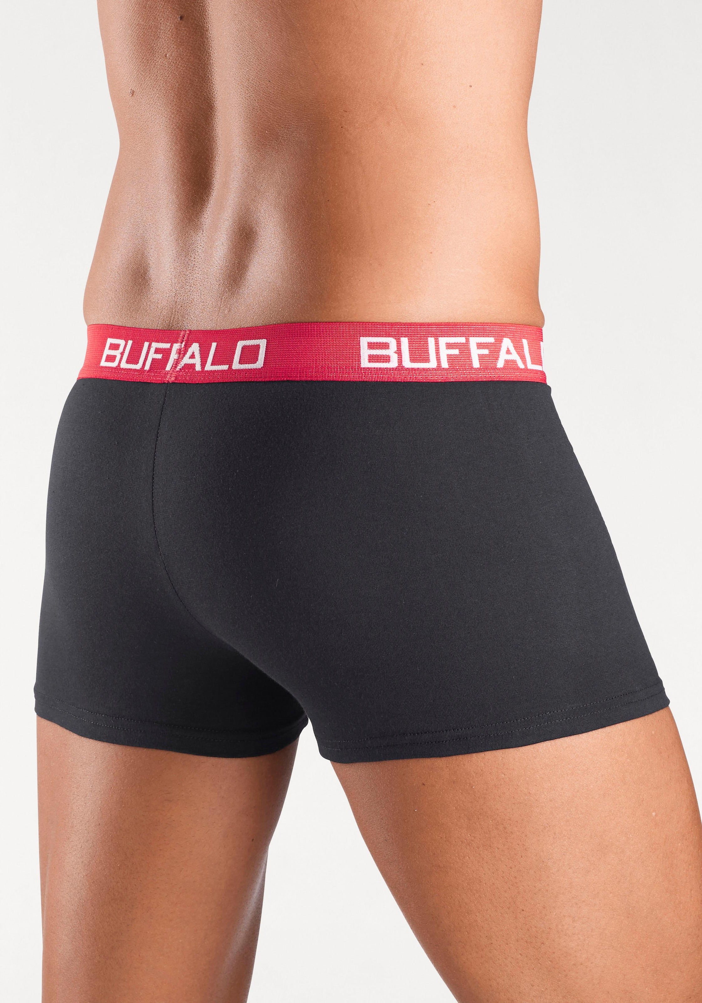 Buffalo Boxer »Boxershorts für Herren«, (Packung, 4 St.), aus Baumwoll-Mix