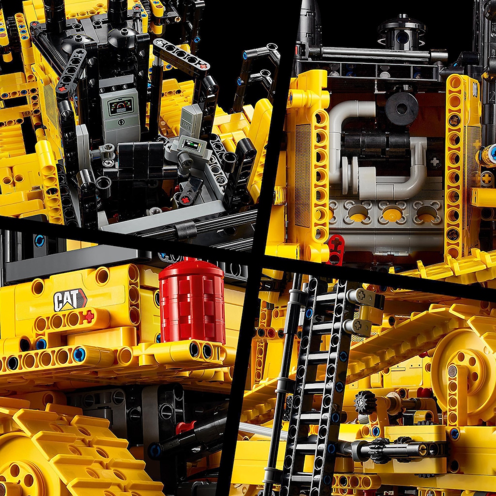 LEGO® Konstruktionsspielsteine »Appgesteuerter Cat® D11 Bulldozer (42131), LEGO® Technic«, (3854 St.)