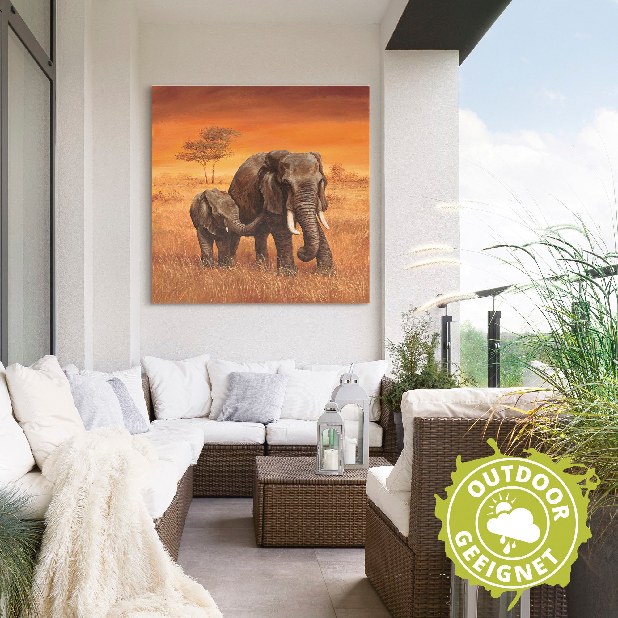 Artland Wandbild »Elefanten II«, Wildtiere, (1 St.), als Alubild,  Leinwandbild, Wandaufkleber oder Poster in versch. Grössen online shoppen |  Jelmoli-Versand