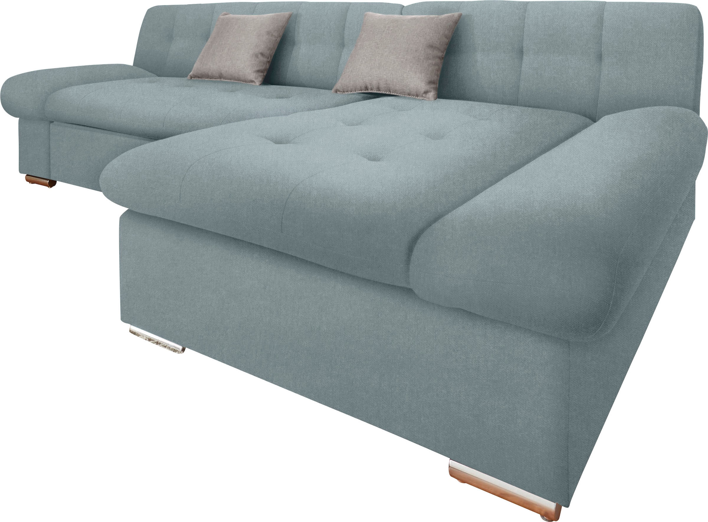 TRENDMANUFAKTUR Ecksofa »Reggae II, moderne Optik, Armteilverstellung, B/T 237/156cm, L-Form«, wahlweise mit Bettfunktion