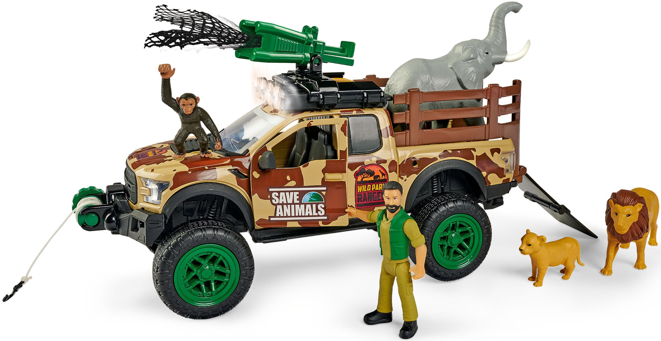 Dickie Toys Spielzeug-Auto »Wild Park Ranger-Set«, mit Licht und Sound