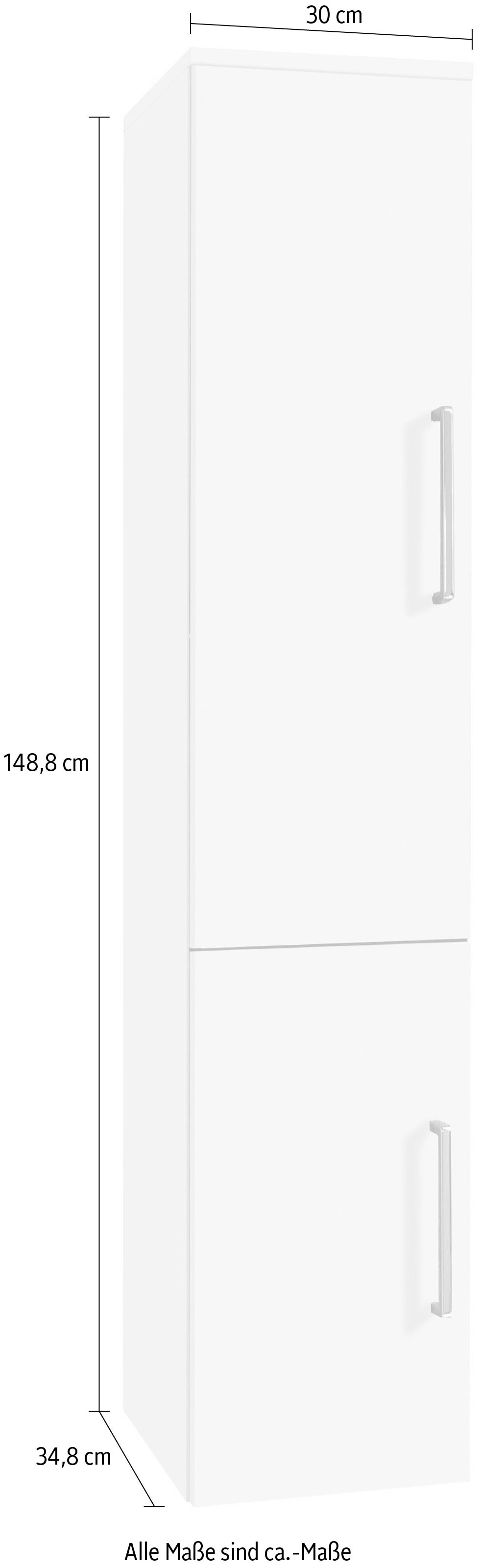 bestellen Breite Shop ❤ Jelmoli-Online Türen, 30 Midischrank Soft-Close-Funktion, »Napoli«, OPTIFIT cm 2 im