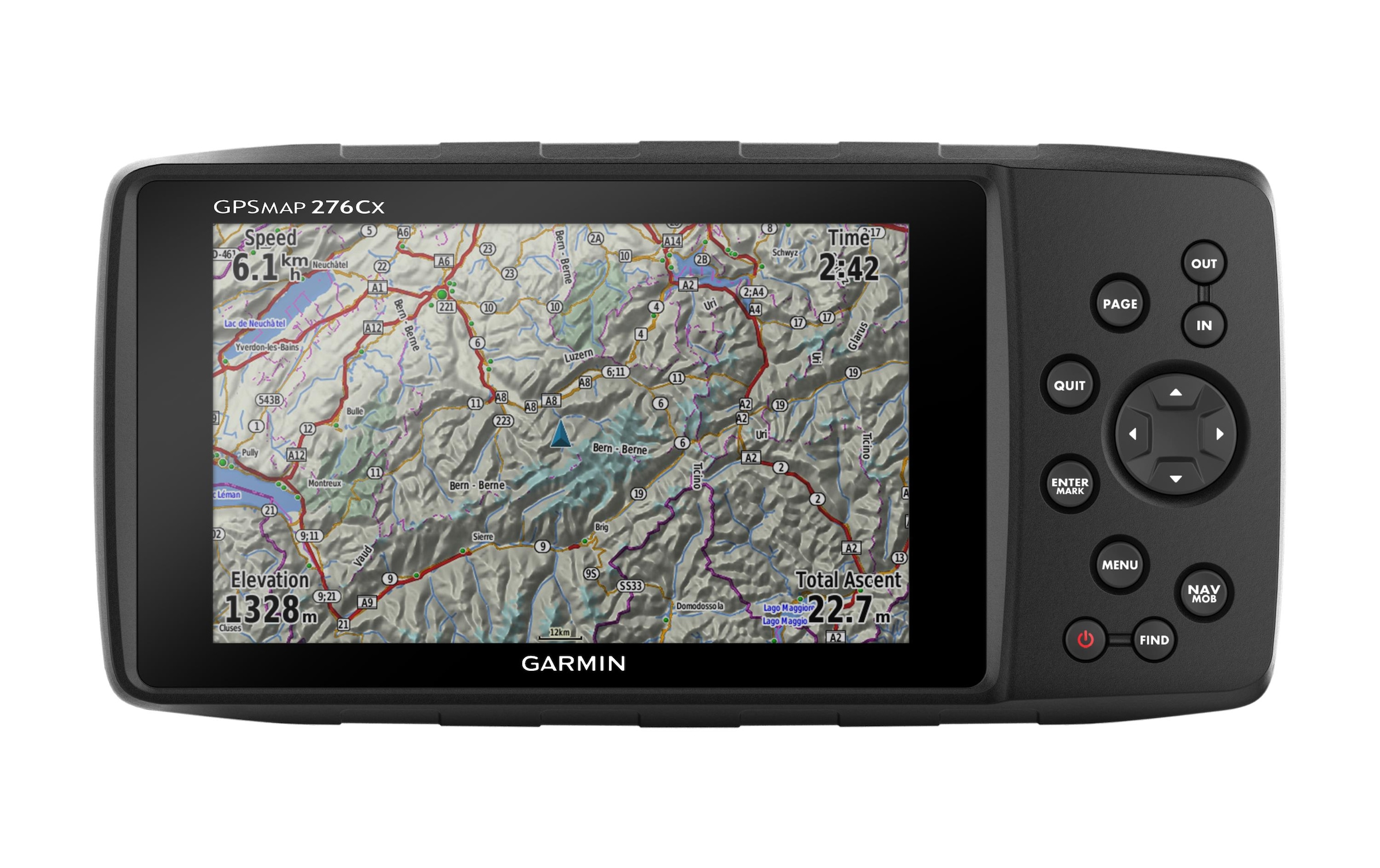 Garmin mobiles Navigationsgerät »GPSMAP 276Cx«, (Weltweit inklusive lebenslanger Kartenupdates)