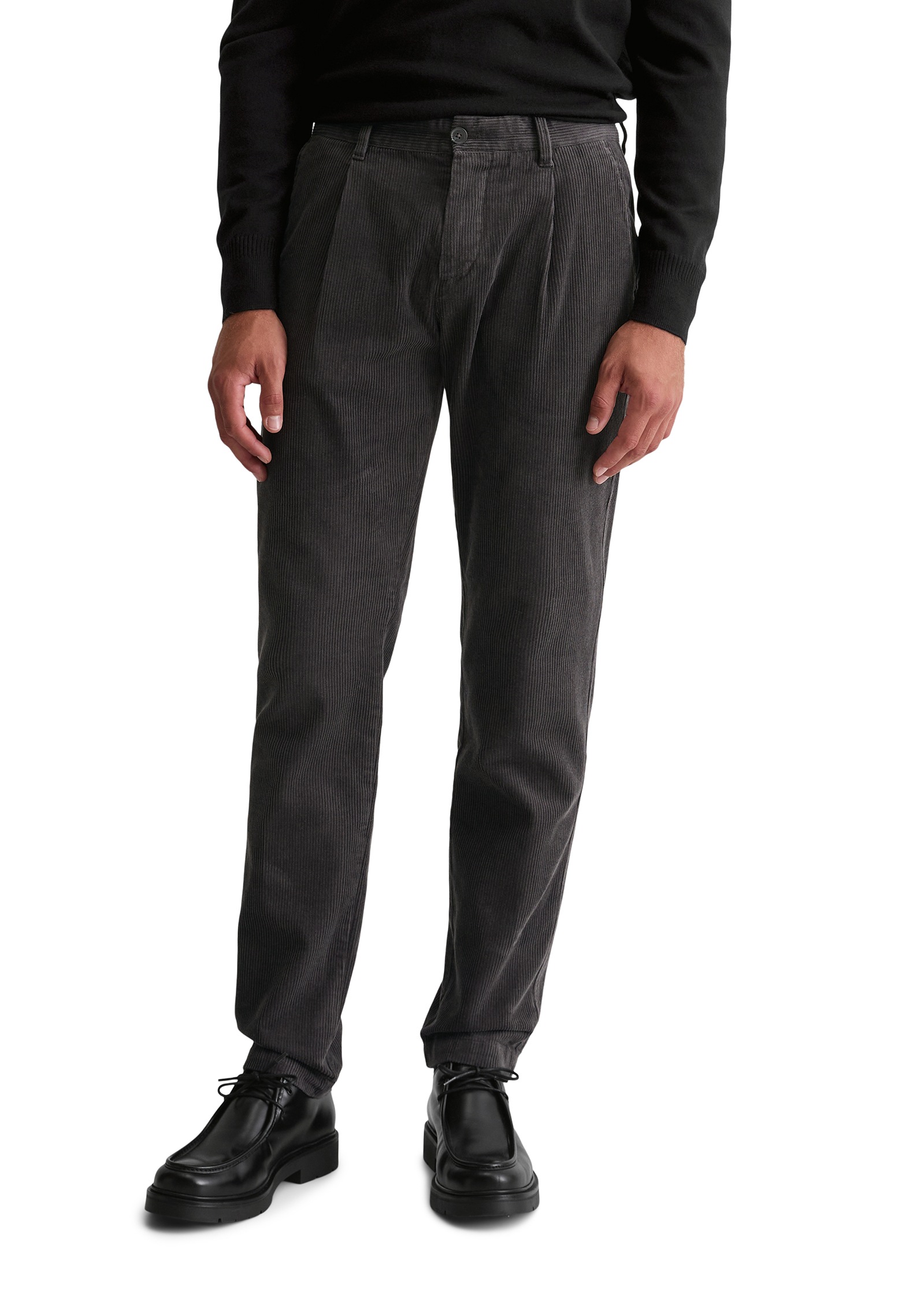 Marc O'Polo Cordhose »Osby Pleats« tapered fit, aus reiner Bio-Baumwolle