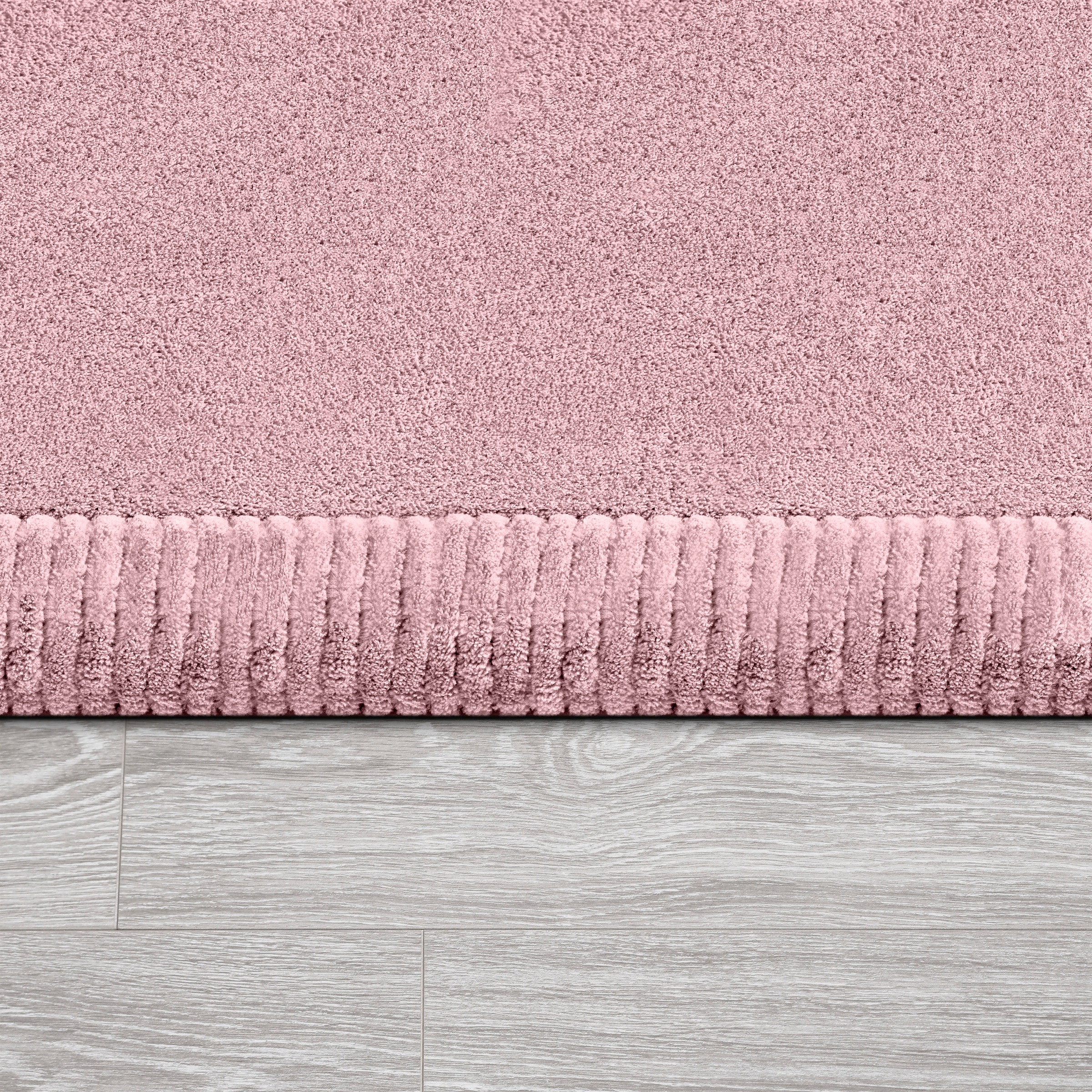 Paco Home Teppich »Tatami 475«, rechteckig, 24 mm Höhe, Kurzflor, Uni-Farben, mit Memory Foam, waschbar