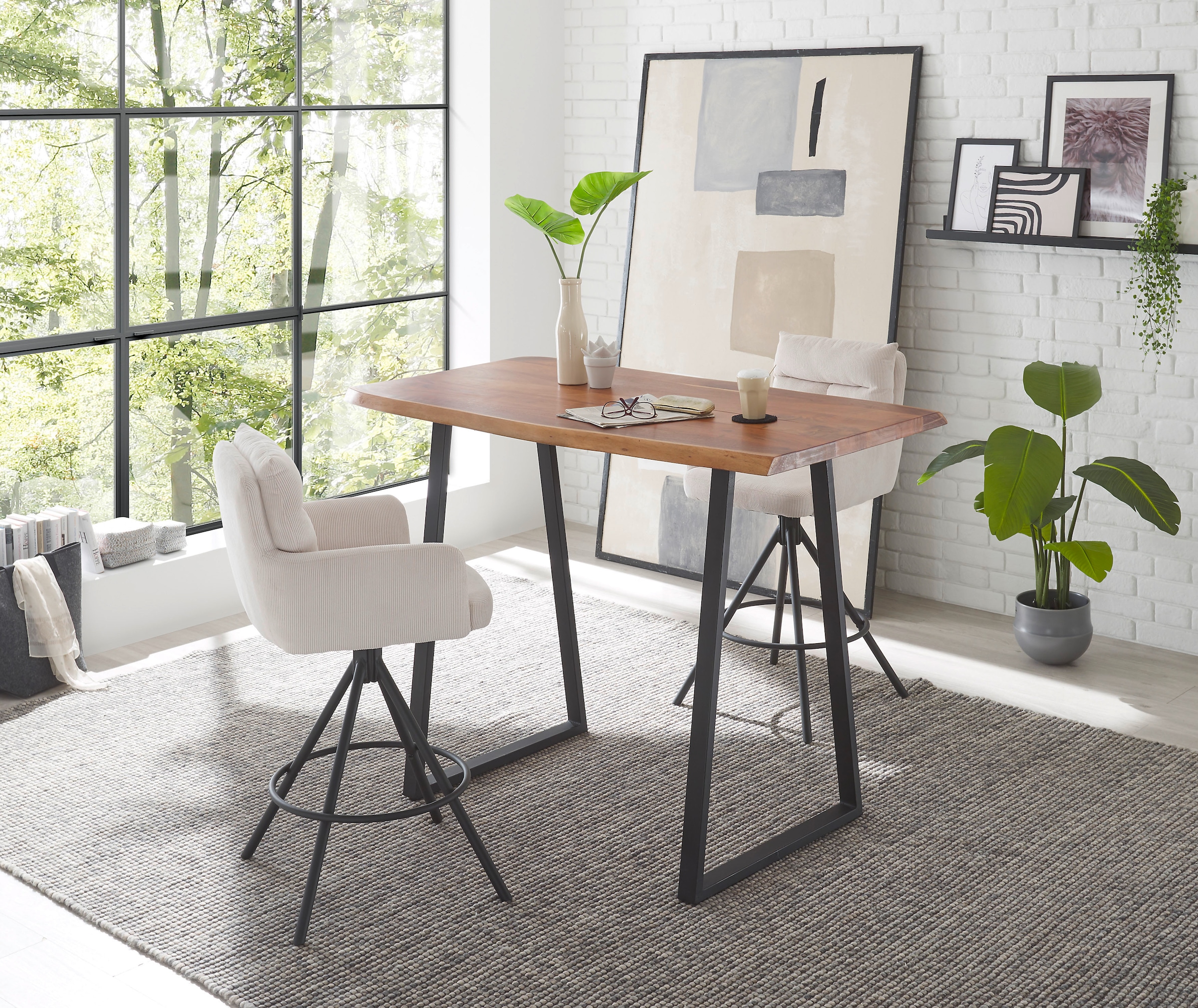 Stolkom Barhocker »Sofia«, (Set, 2 St.), Komfortsitzhöhe 70 cm, 180°drehbar Auto Return funktion