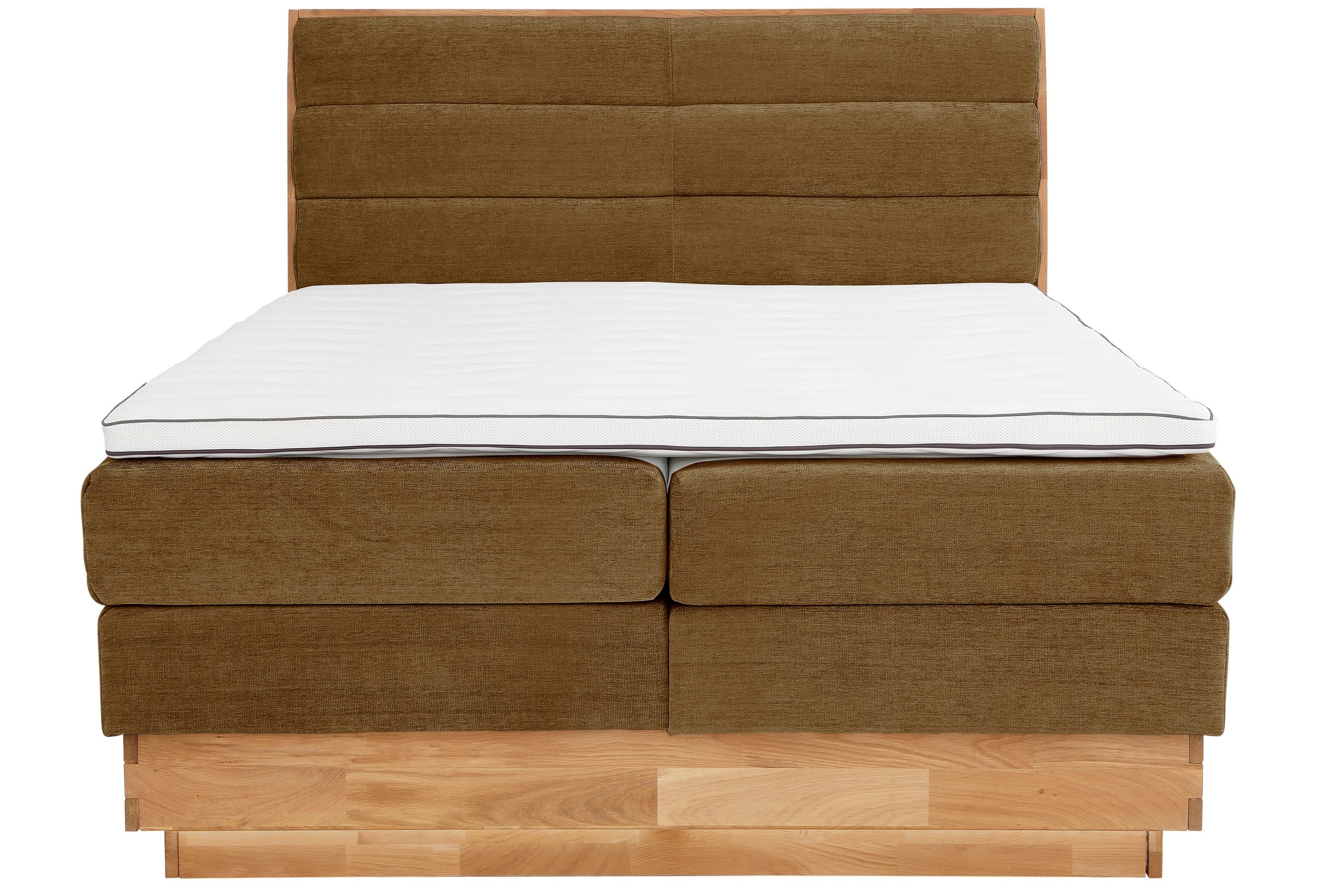 GOODproduct Boxspringbett »Jenna«, ohne LED-Beleuchtung, mit zertifizierten, recycelten Bezugsstoffen