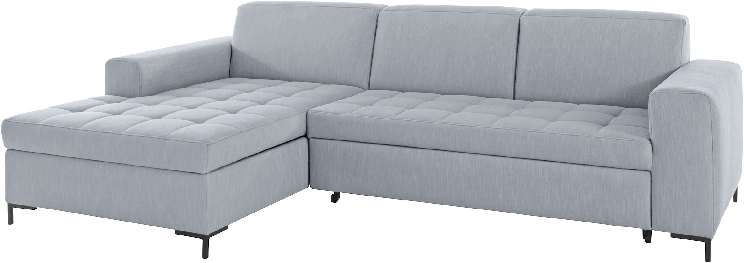 GOODproduct Ecksofa »Grazzo L-Form«, hochwertige Stoffe aus recyceltem Material, Steppung im Sitzbereich