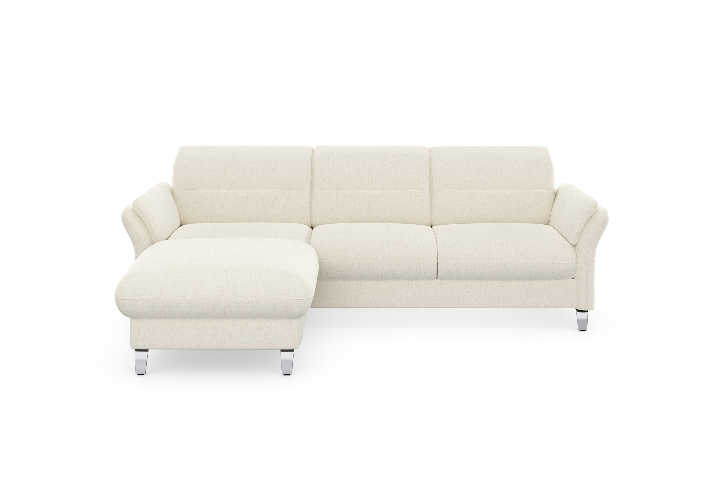 sit&more Ecksofa »Grenoble L-Form mit Federkern«, wahlweise mit Bettfunktion, Bettkasten, Arm- und Kopfteilverstellung